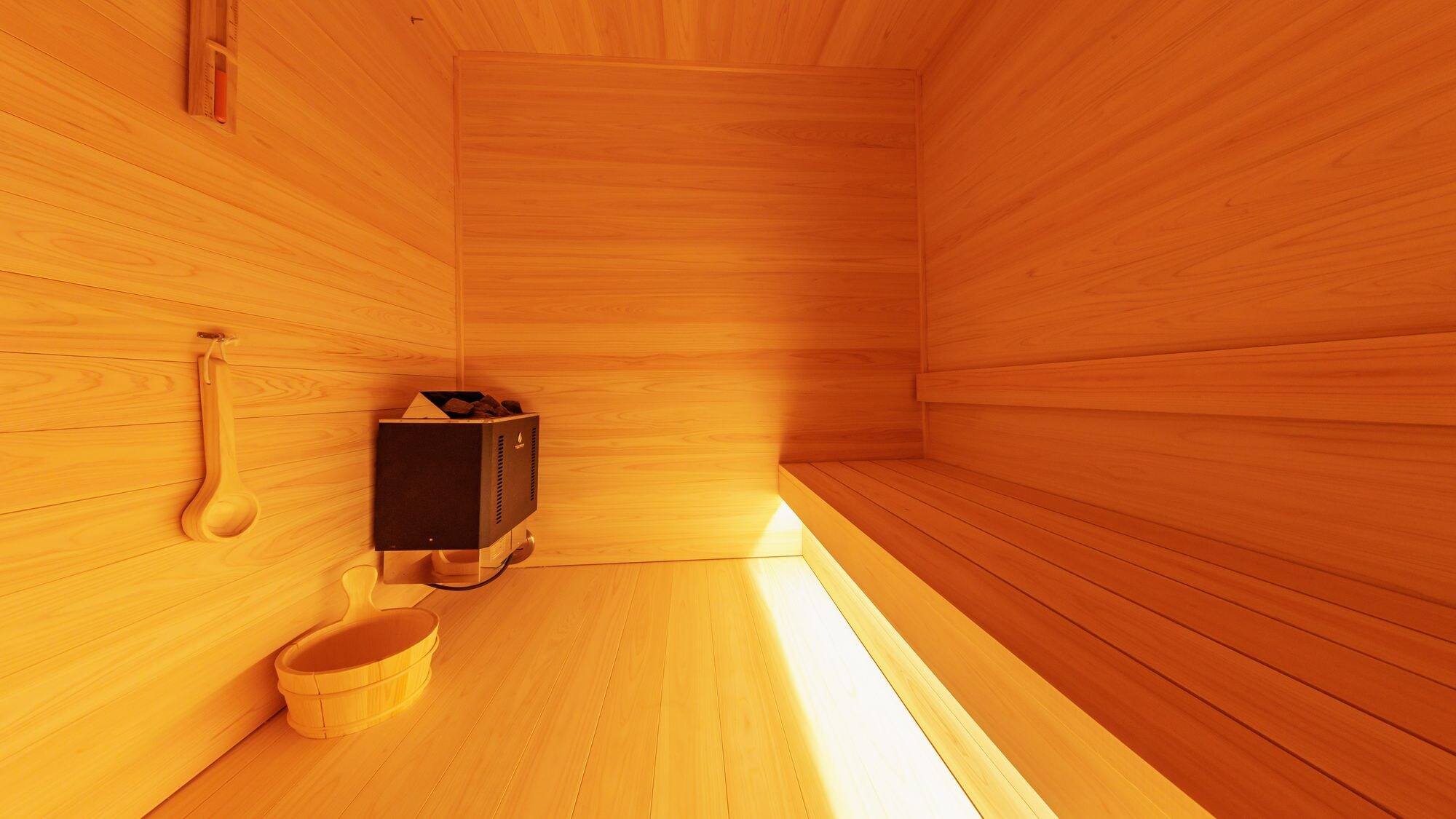 All villa rooms have private saunas