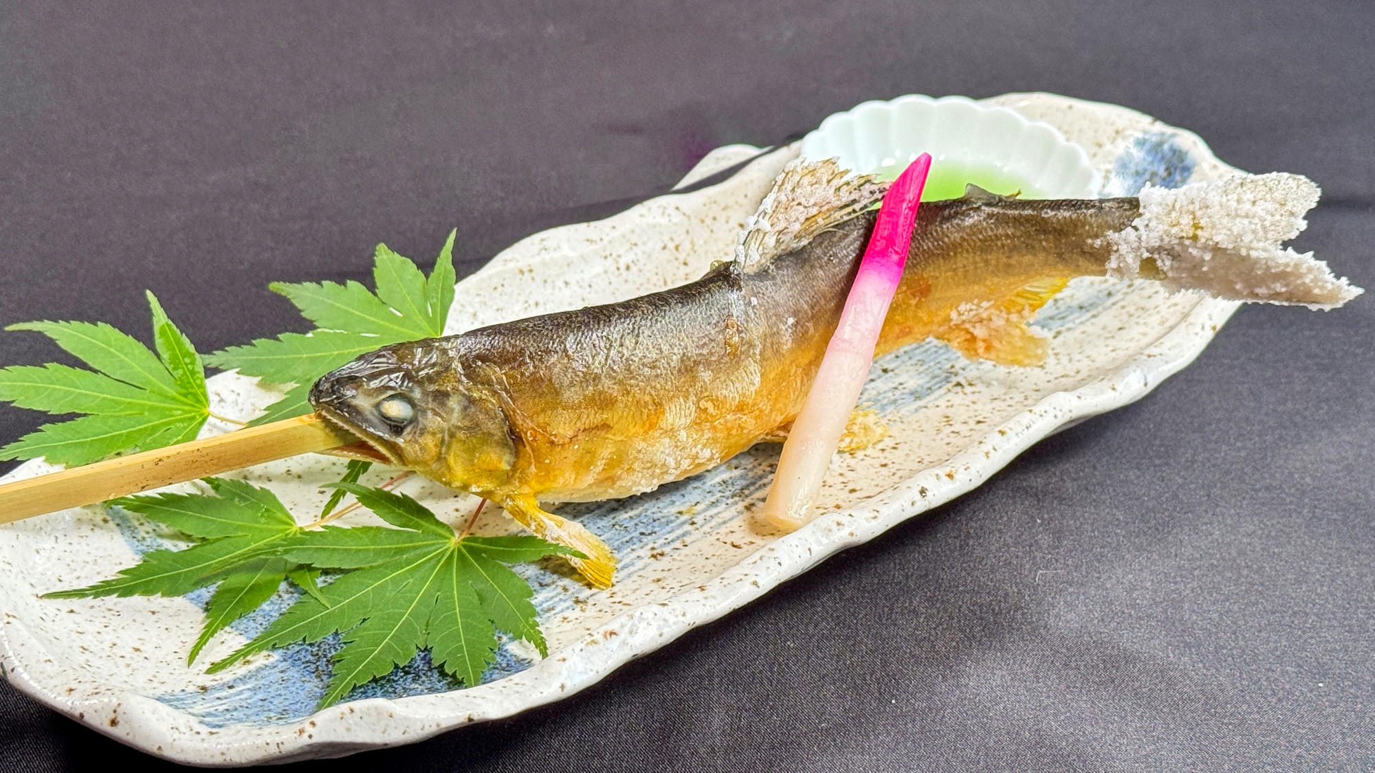 2026 [Half Buffet] Gunma Foothills Cool Seasonal Delights Plan - "Grilled Dish" Salt-grilled Ayu (sweetfish)