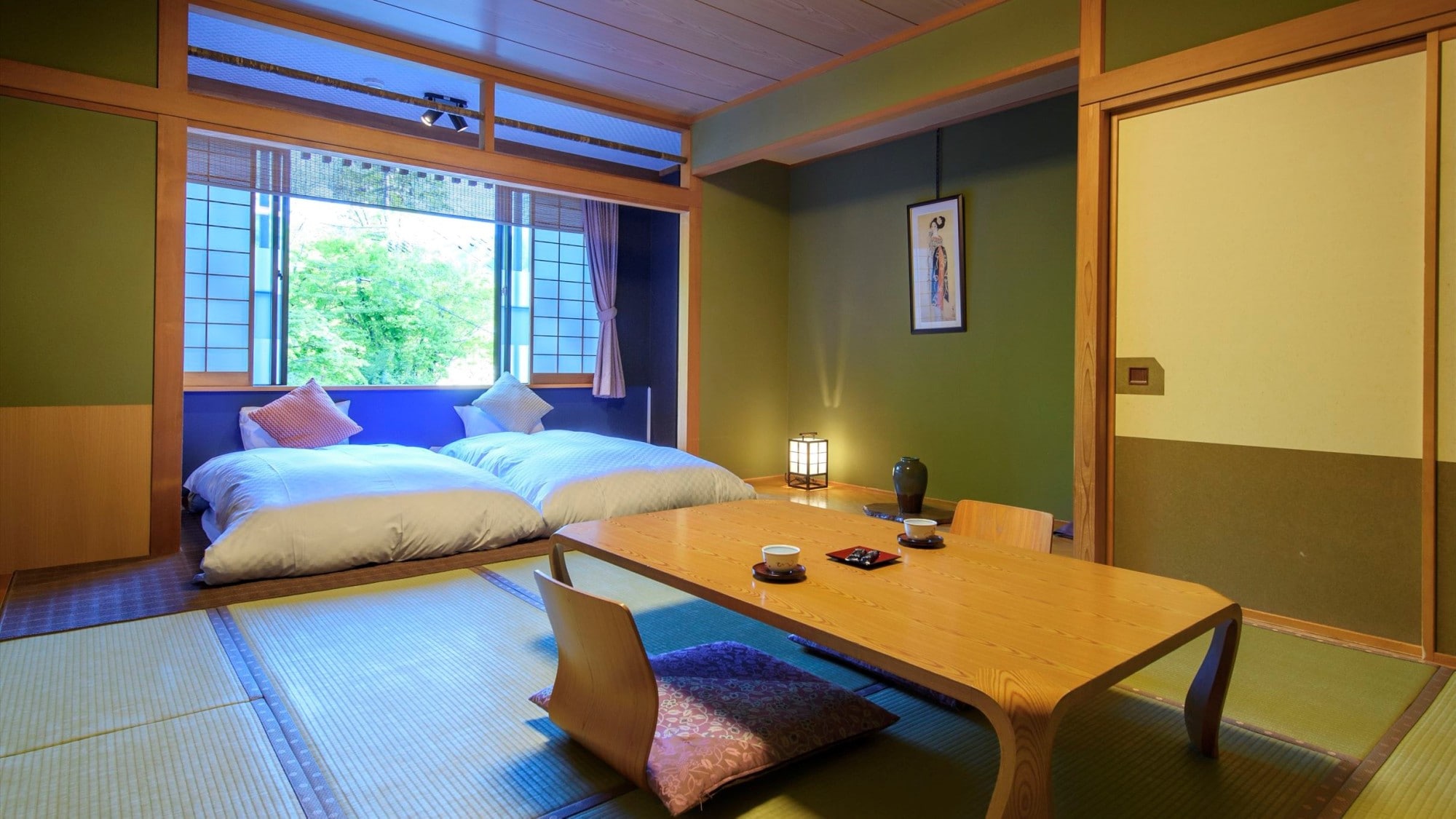 [Club Room] Renewal to a functional modern design while retaining the calm Japanese atmosphere of a long-established inn
