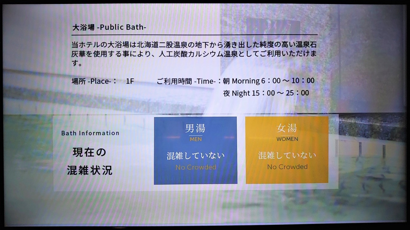 1F สถานการณ์ความแออัดของห้องอาบน้ำรวมขนาดใหญ่
