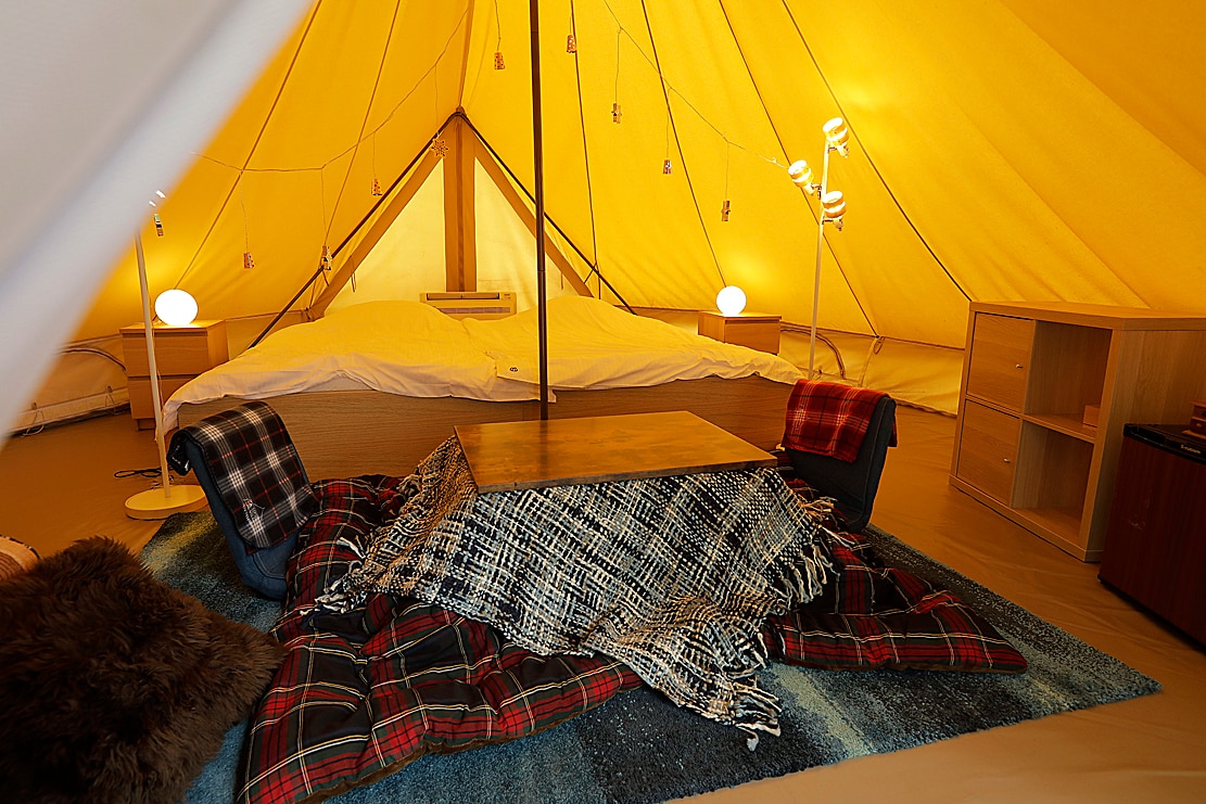 Winter specifications in the tent