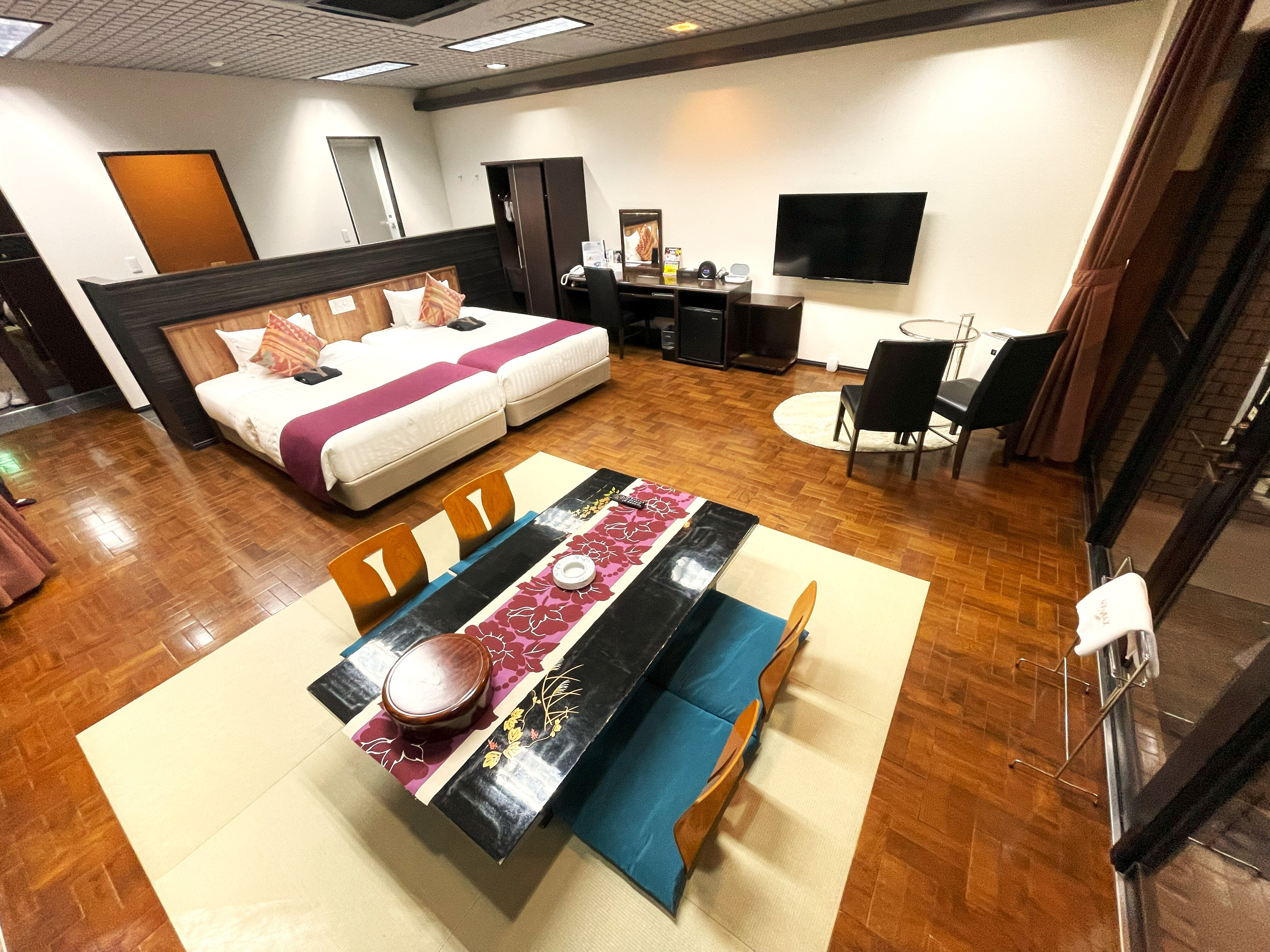 [Phòng Junior Suite Nhật Bản hiện đại] Diện tích 45m2, có bồn tắm ngoài trời [Cho phép hút thuốc]