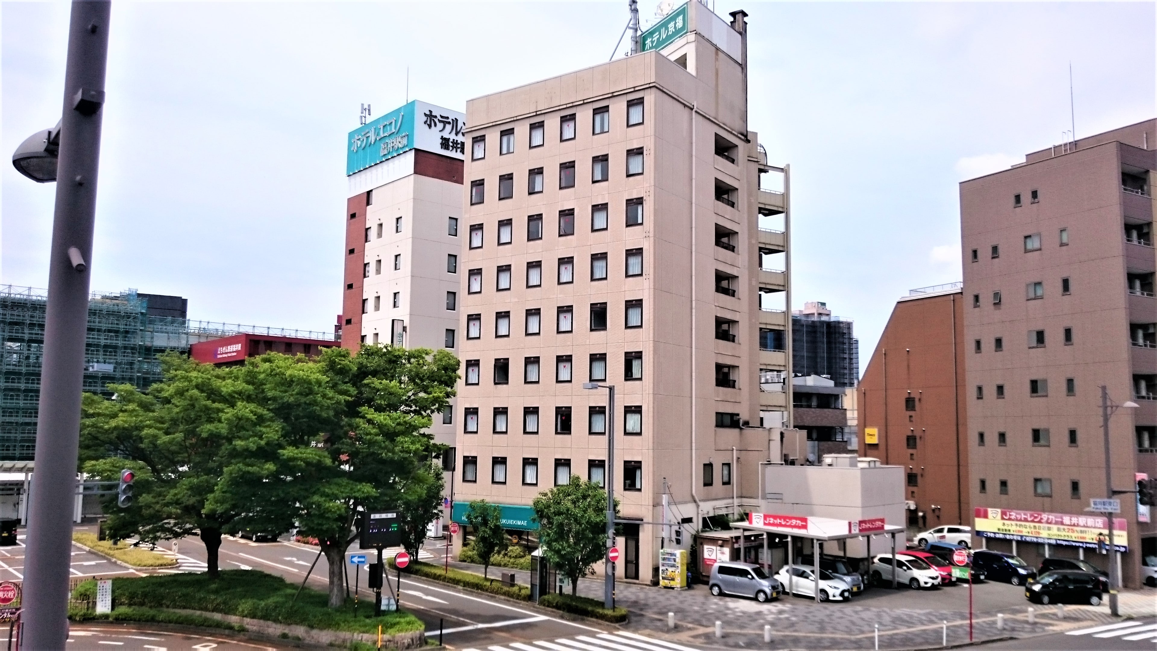 Eksterior Hotel Keifuku Fukui Station (siang hari)