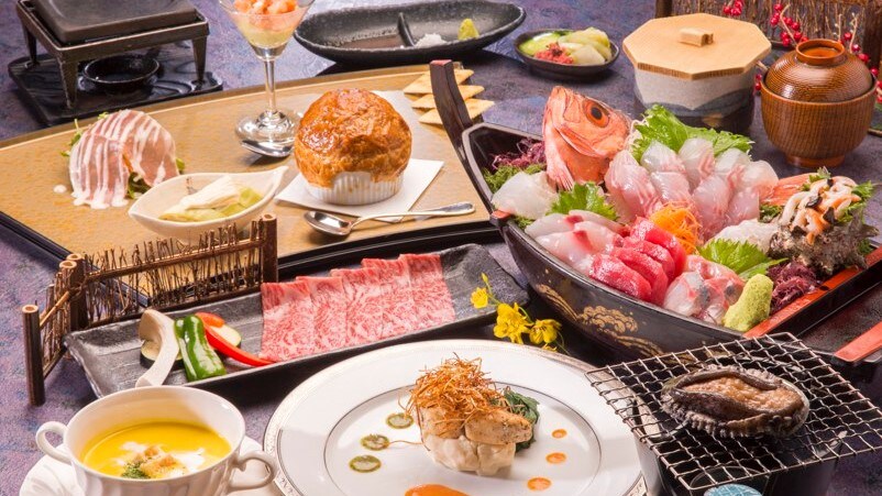 An example of dinner (abalone dance grill)