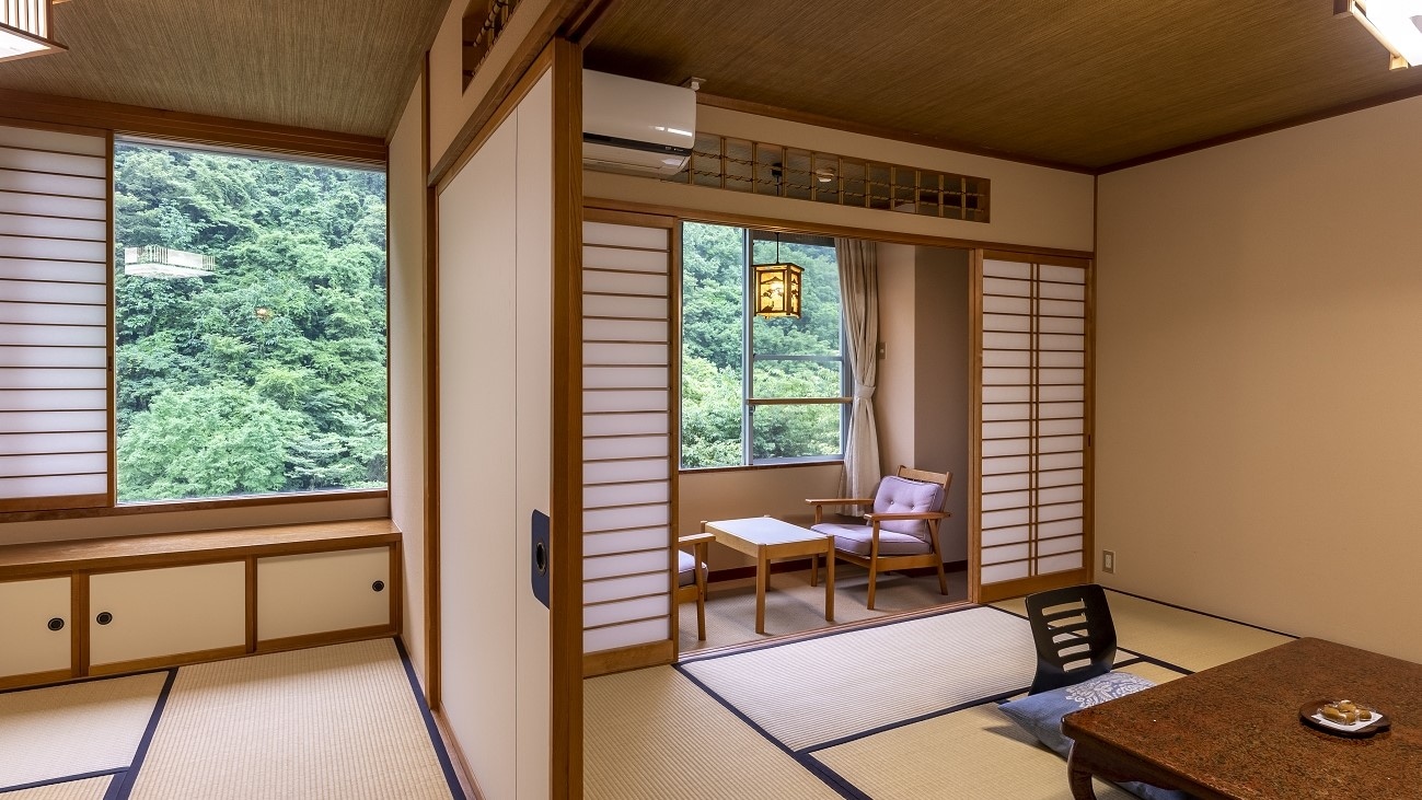 ■ Phòng Early Fern/Phòng Wakaba: Phòng theo phong cách Nhật Bản với 10 tấm chiếu tatami, phòng bên cạnh với 6 tấm chiếu tatami