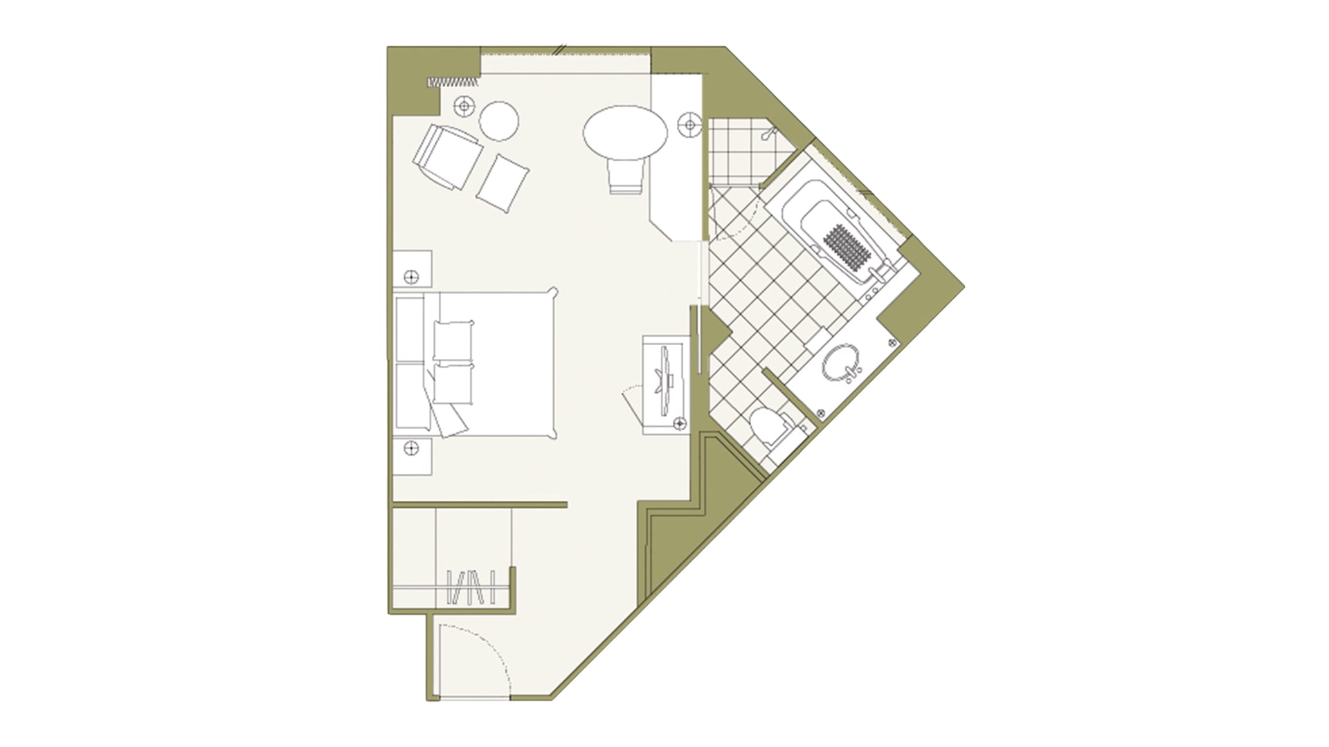 スタンダードデラックスキング平面図