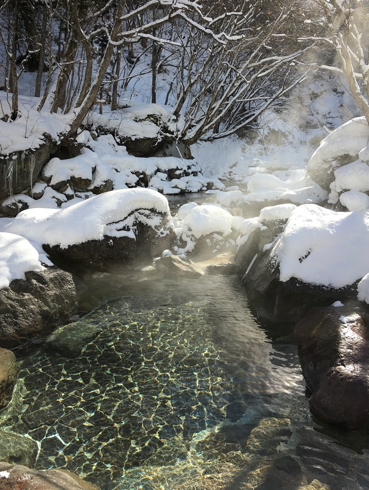Mountain stream open-air bath (for men only)
