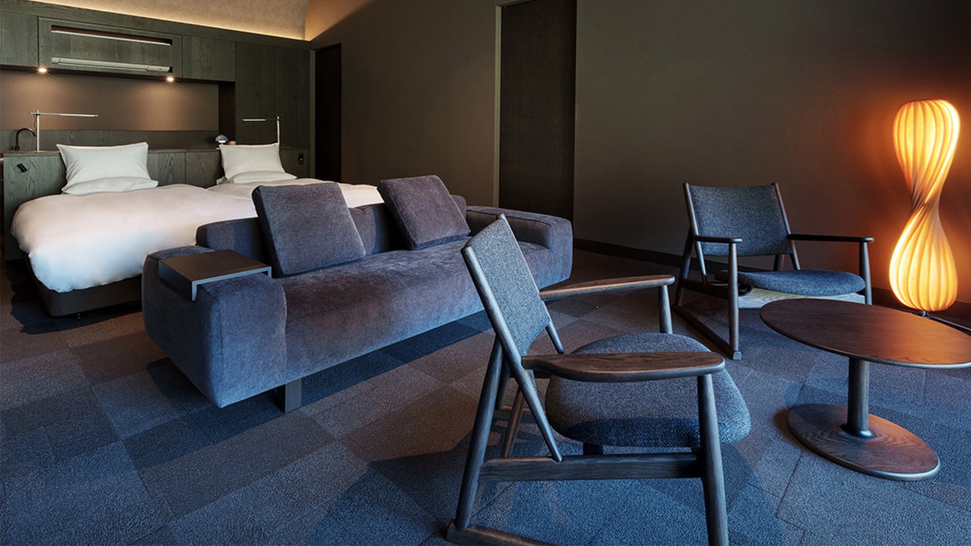 [With semi-open-air bath and terrace] Premium design room example