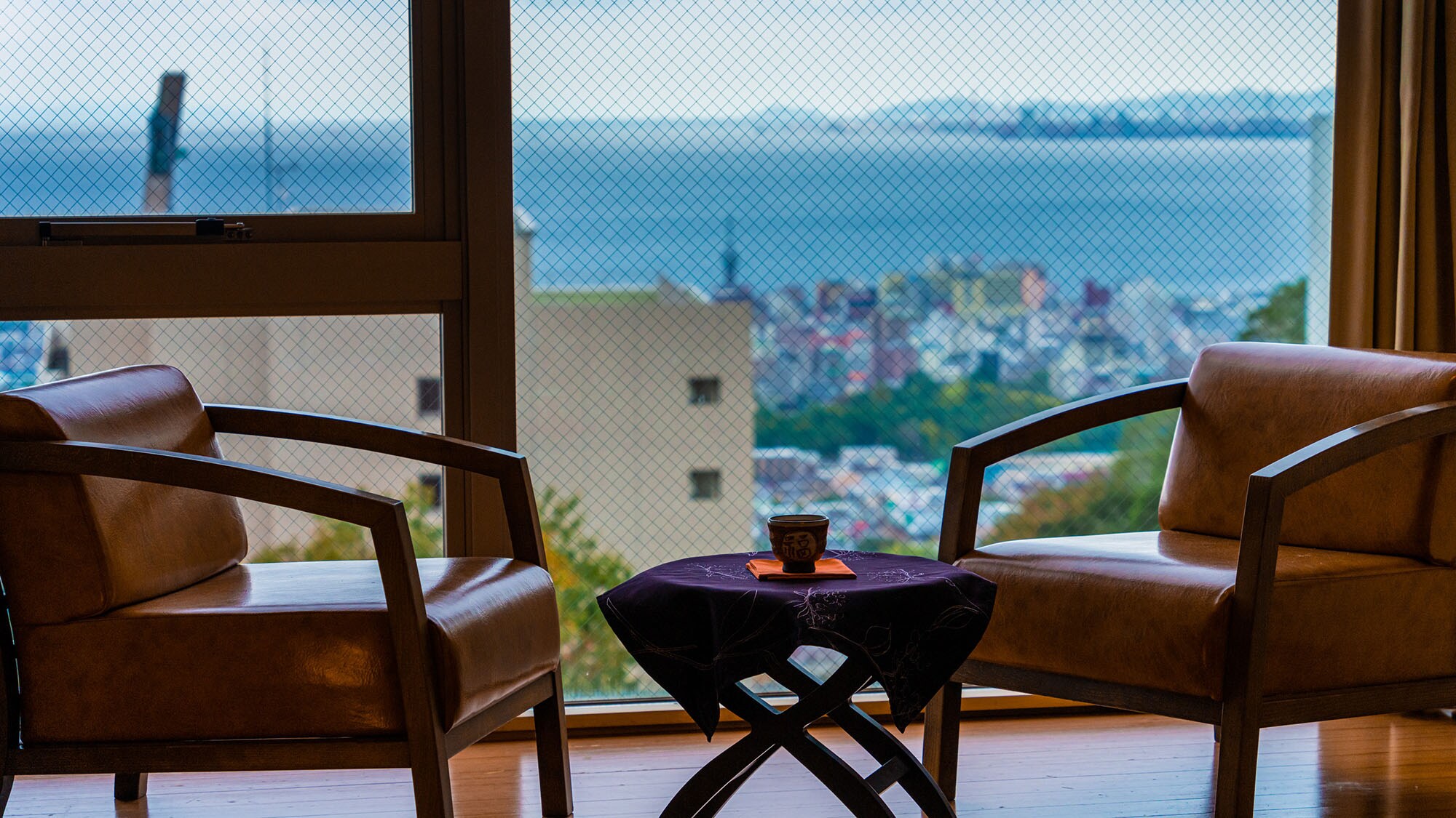 ◆ Tsukinoso ◆ Special Japanese-style room "Matsukaze" ◆ On a clear day, you can get a good view of Oita City.