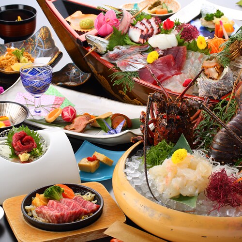 Spiny lobster kaiseki