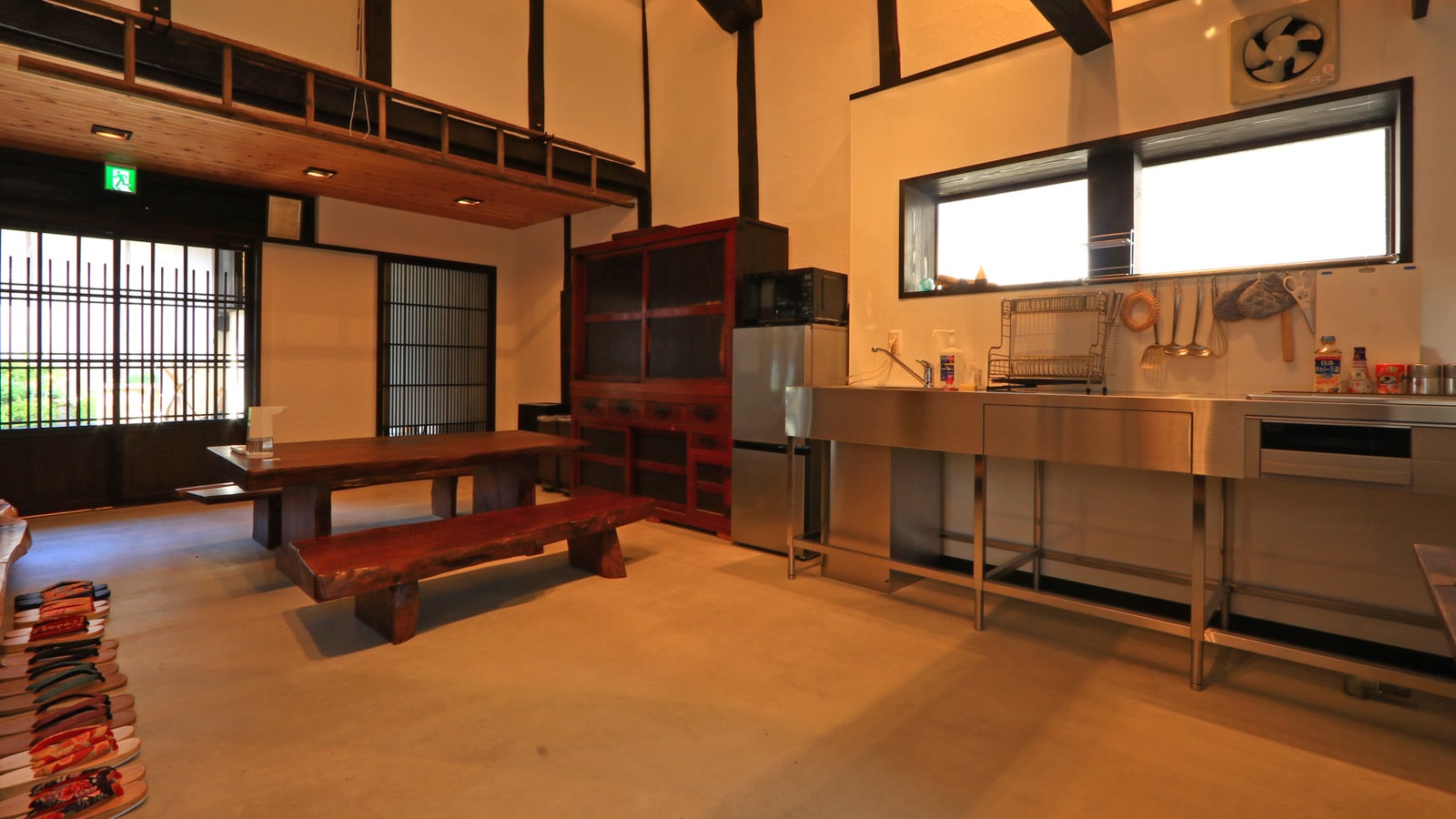 Large kitchen space.