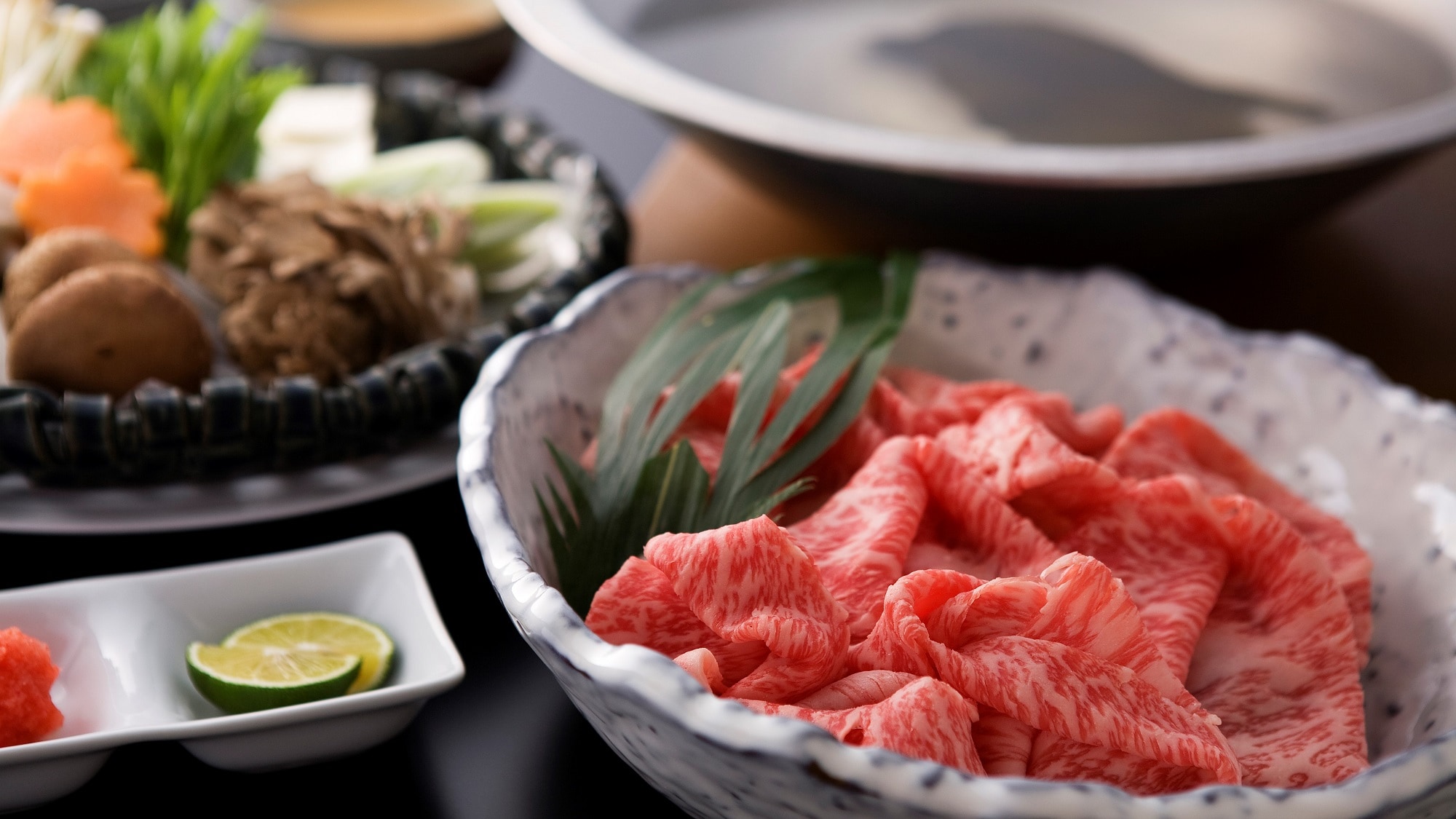 [Dinner: Hida beef shabu-shabu banquet]