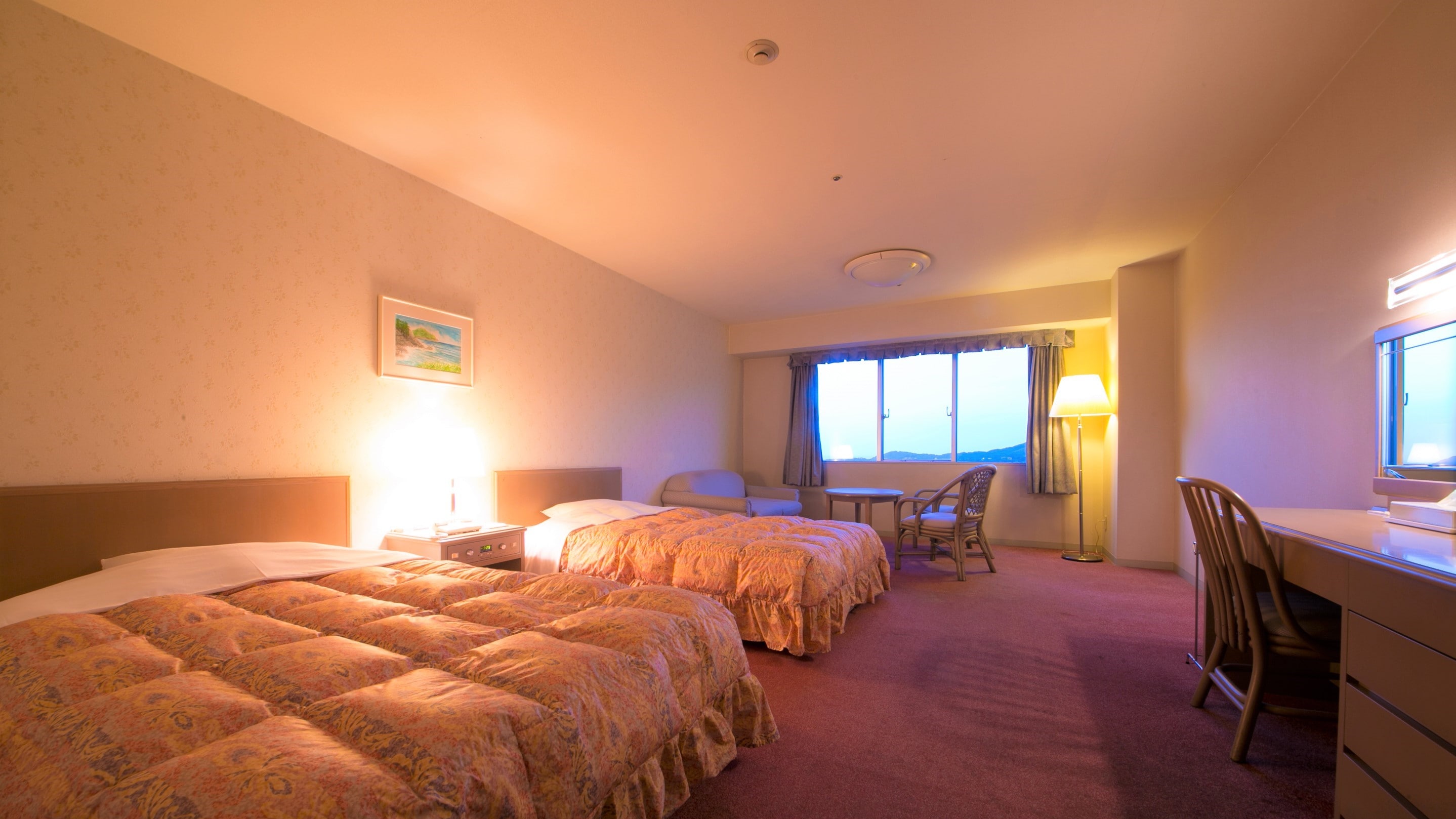 [Non-smoking] [Promise on the upper floors] Western-style twin room 36 square meters