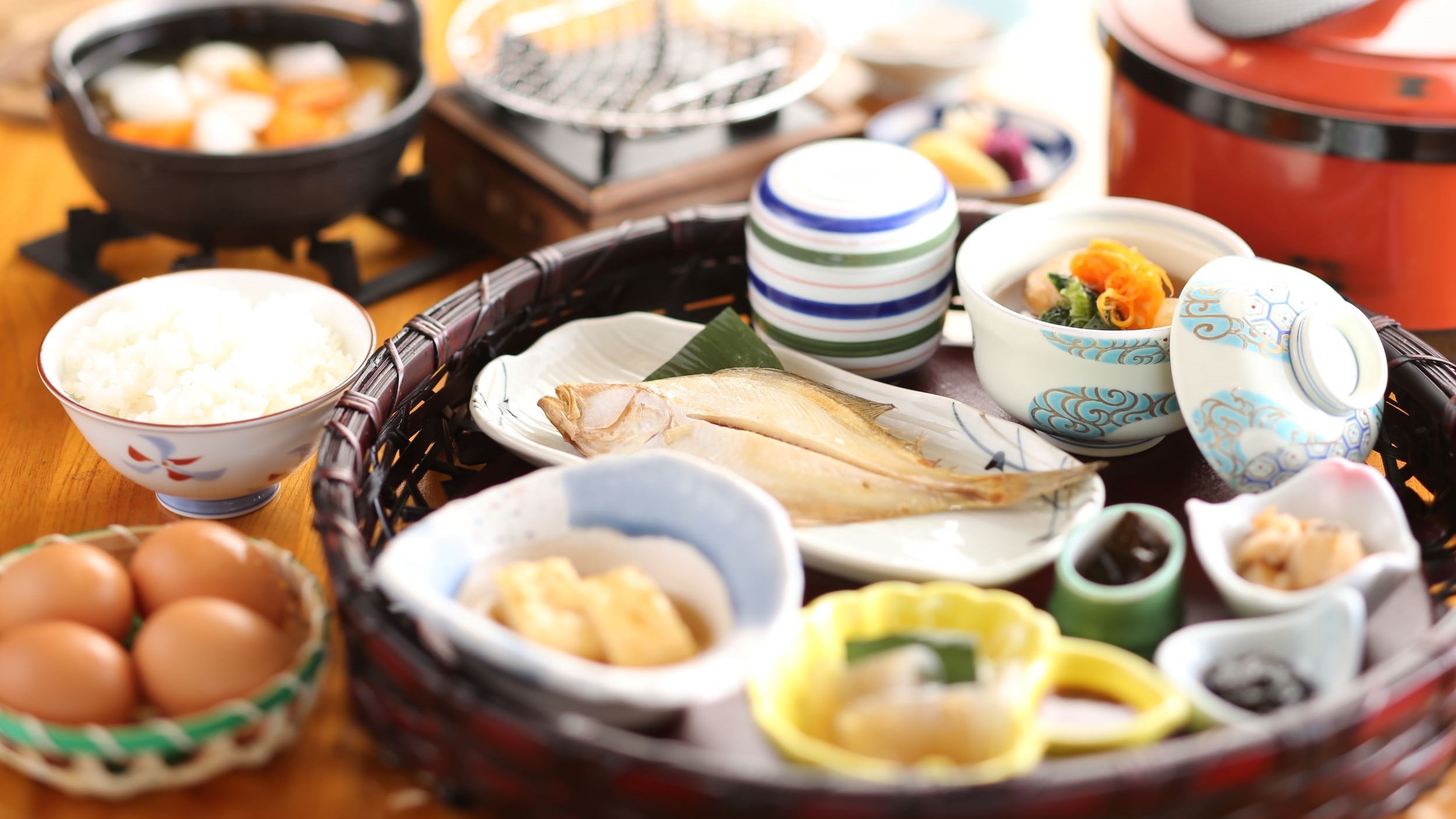 [Bữa sáng] Bữa ăn kiểu Nhật sẽ được chuẩn bị tại nhà hàng (ảnh)