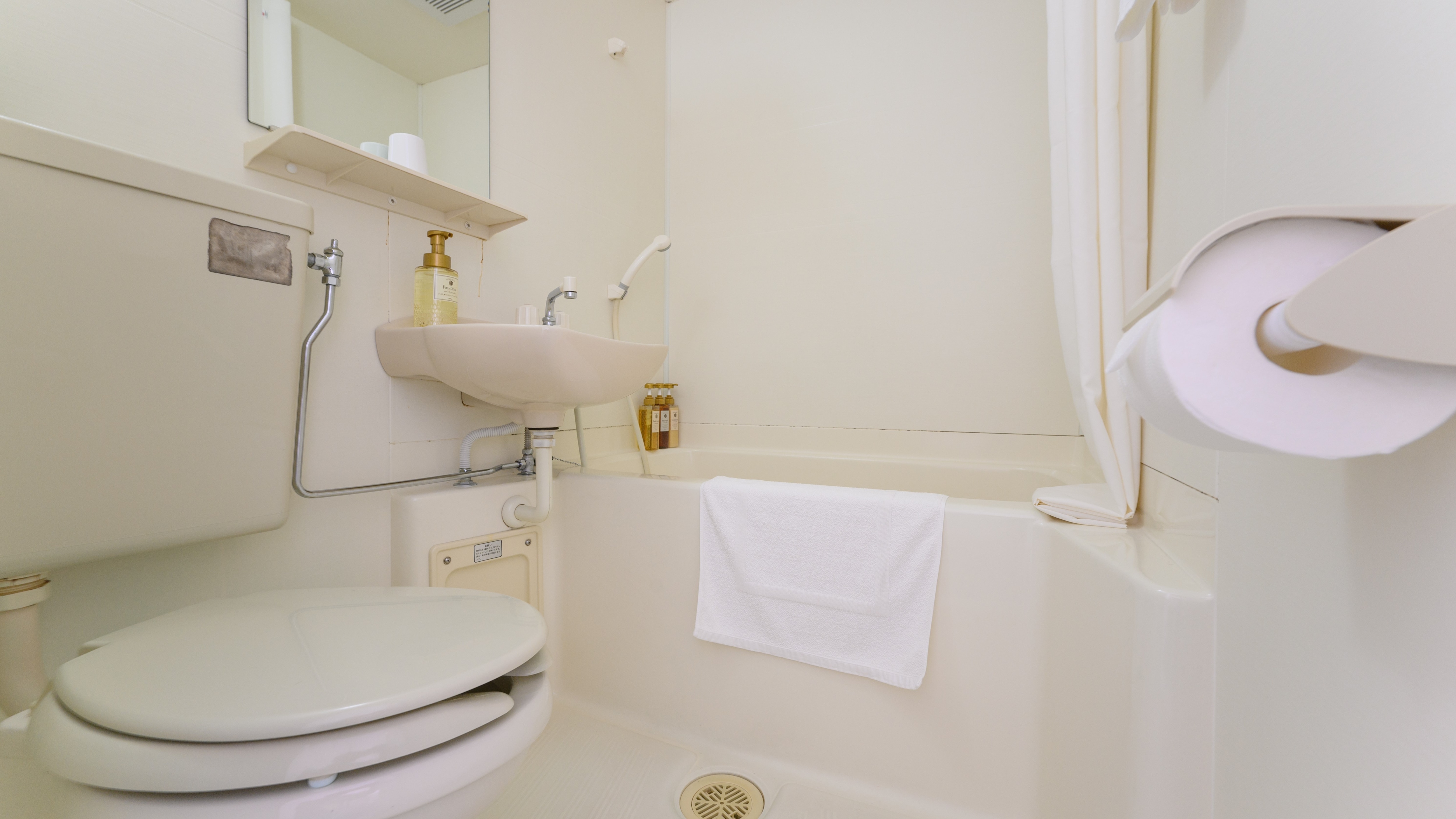 Unit bathroom (example of a guest room)