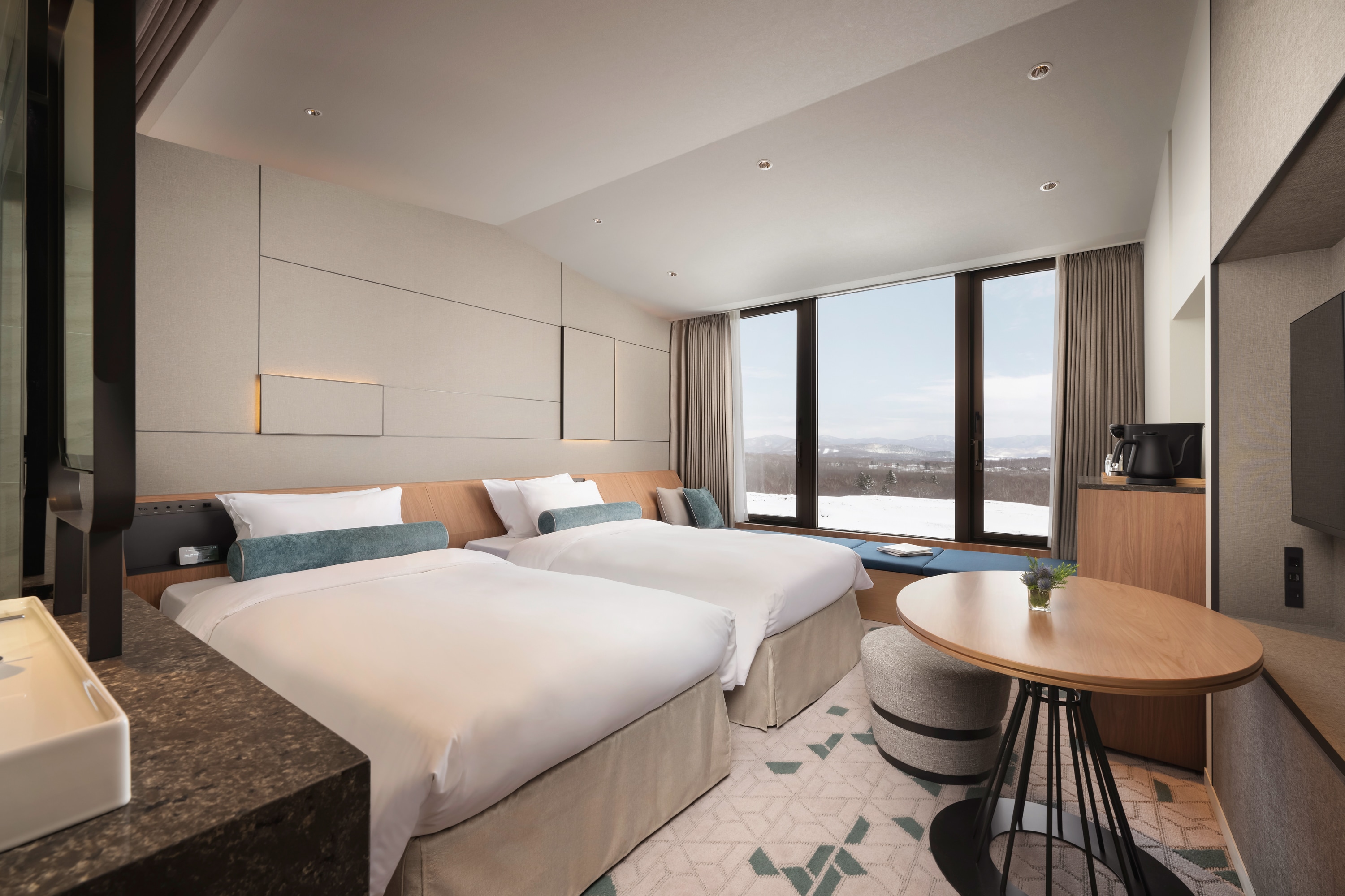 Kamar Superior Twin (Lantai 2 hingga 6) *Pemandangan bervariasi tergantung kamar.