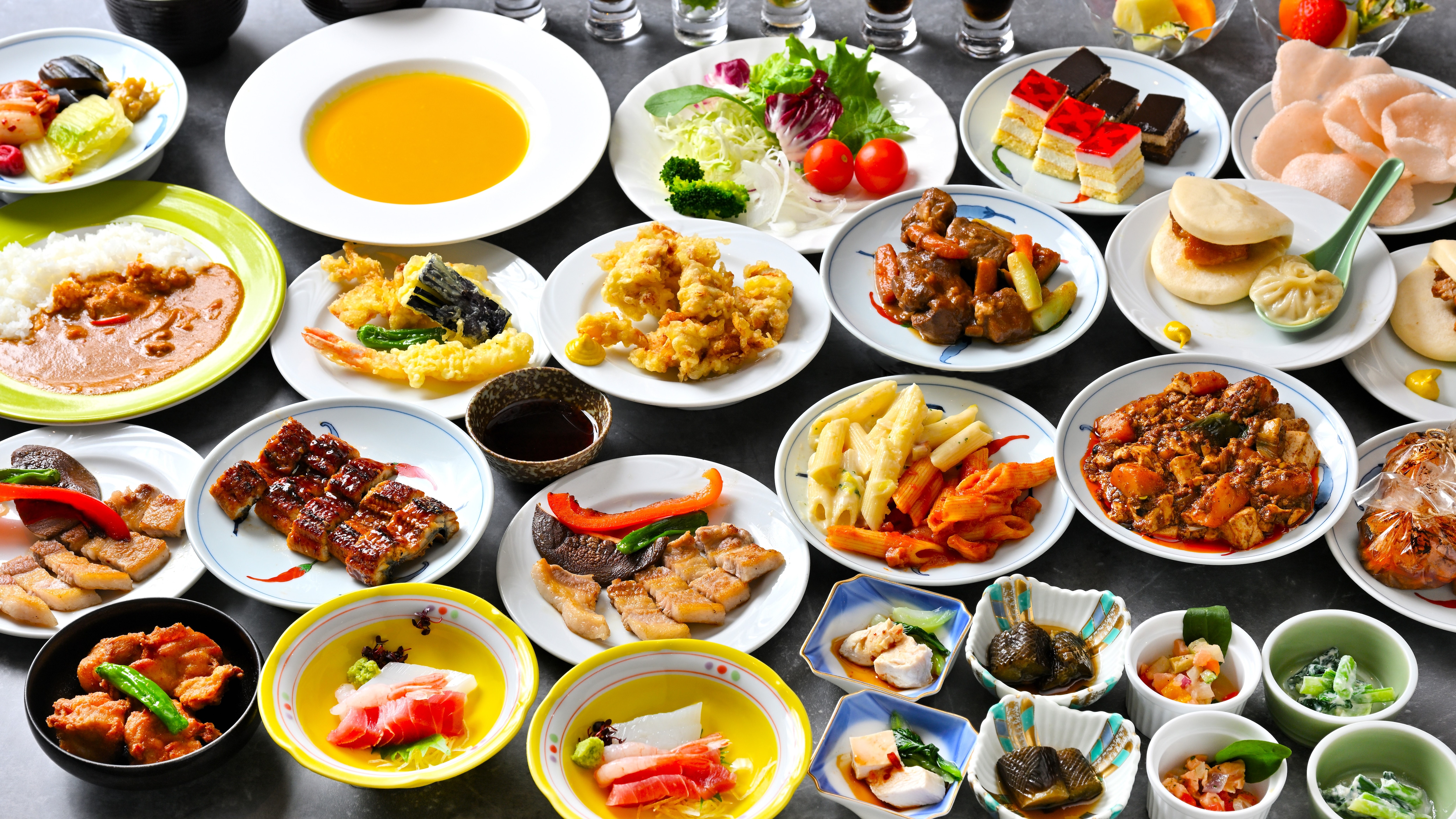 Gambar prasmanan makan malam