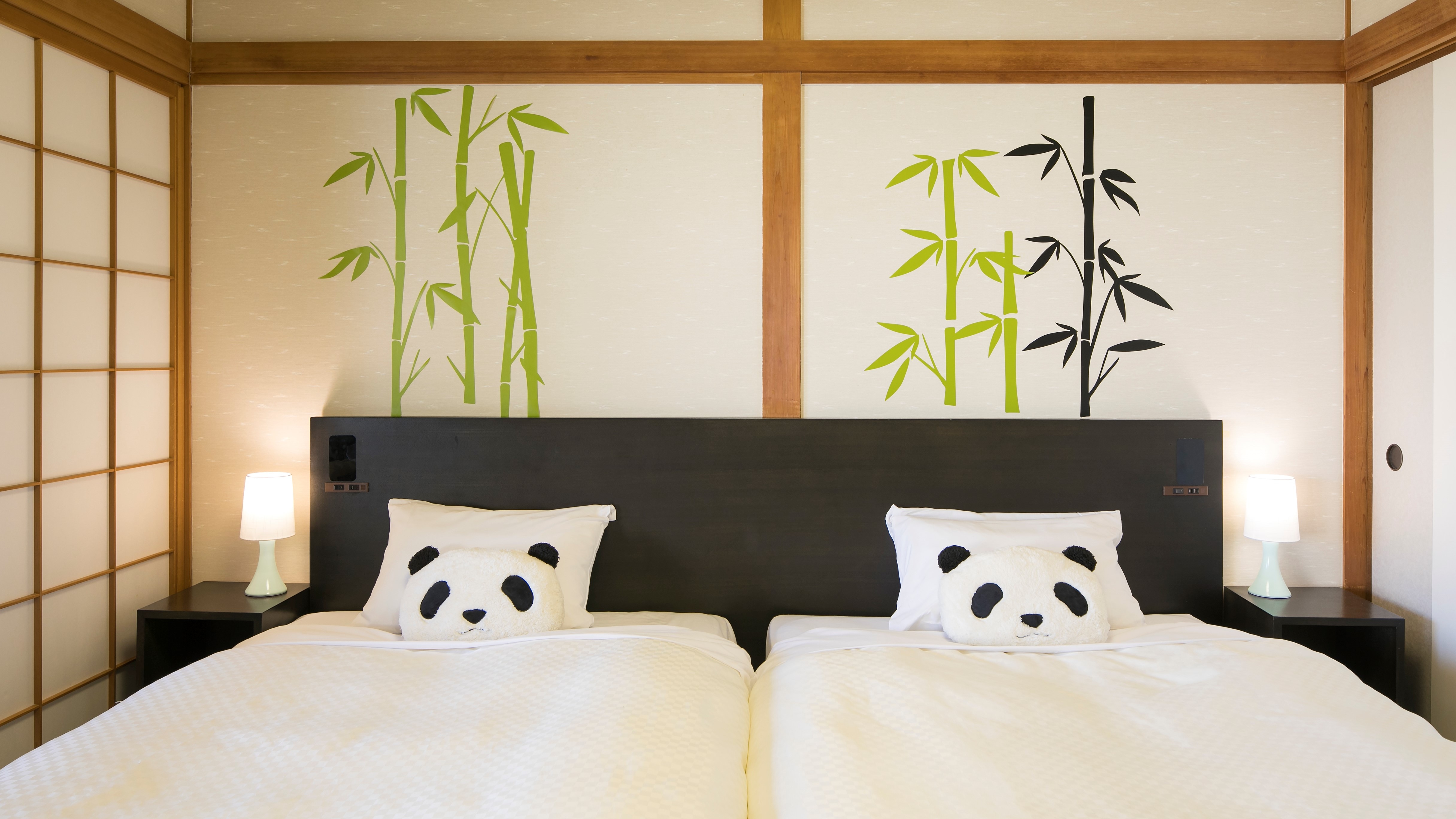 [Kamar Panda dengan pemandangan laut (kamar bergaya Jepang + tempat tidur twin)]