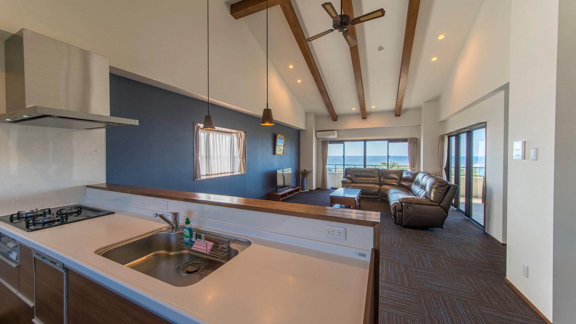 【3F - 바람 - Wind -】 주방 완비로, 살도록 체재할 수 있는 스위트 룸