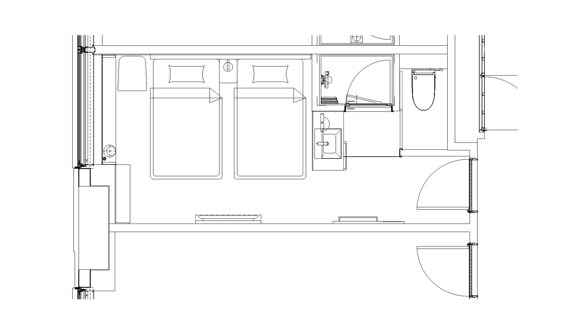 [Twin] 19-21 square meters / Rooms that meet a wide range of needs, such as sightseeing with friends or couples