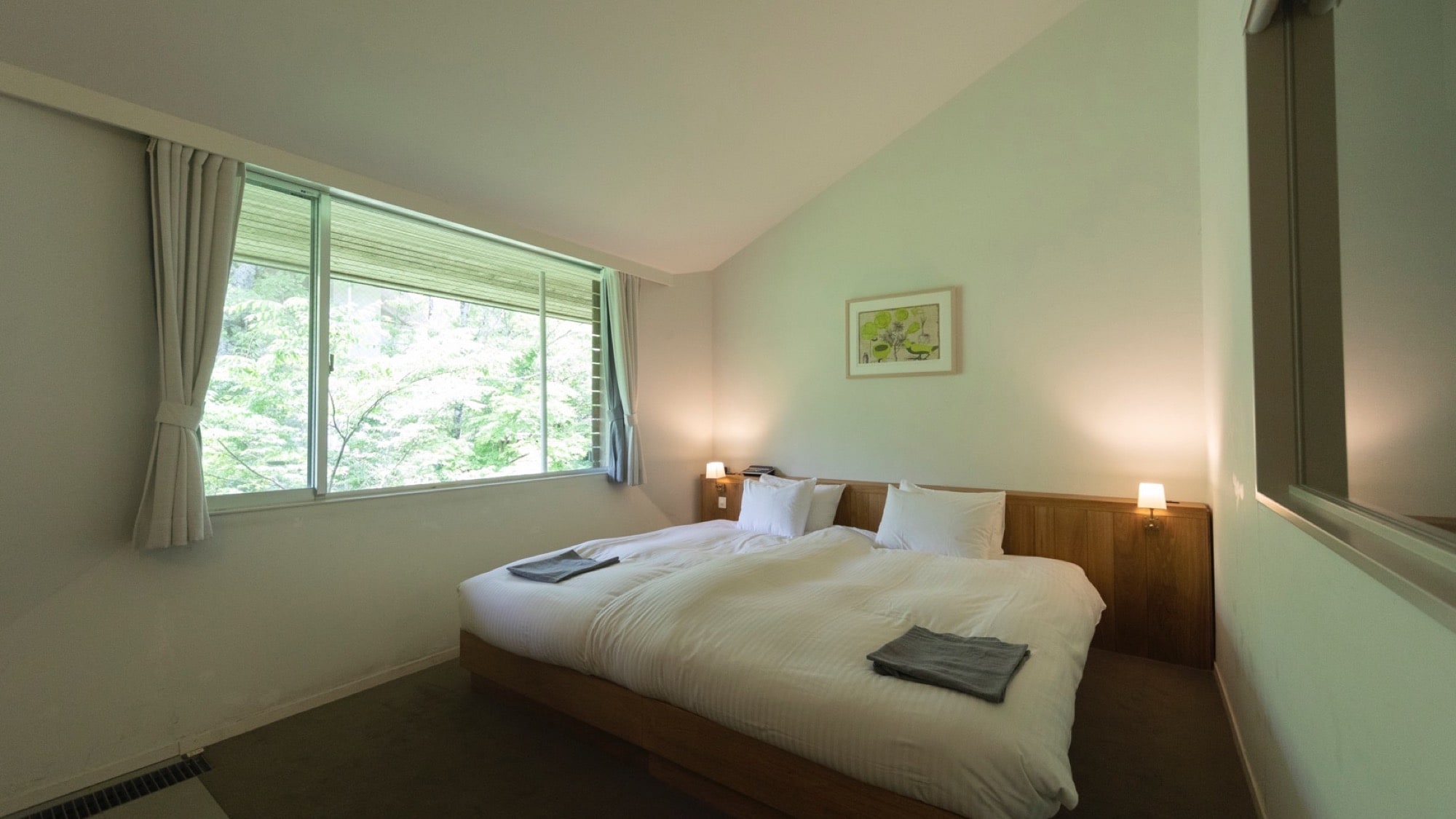 Deluxe double room with wood stove