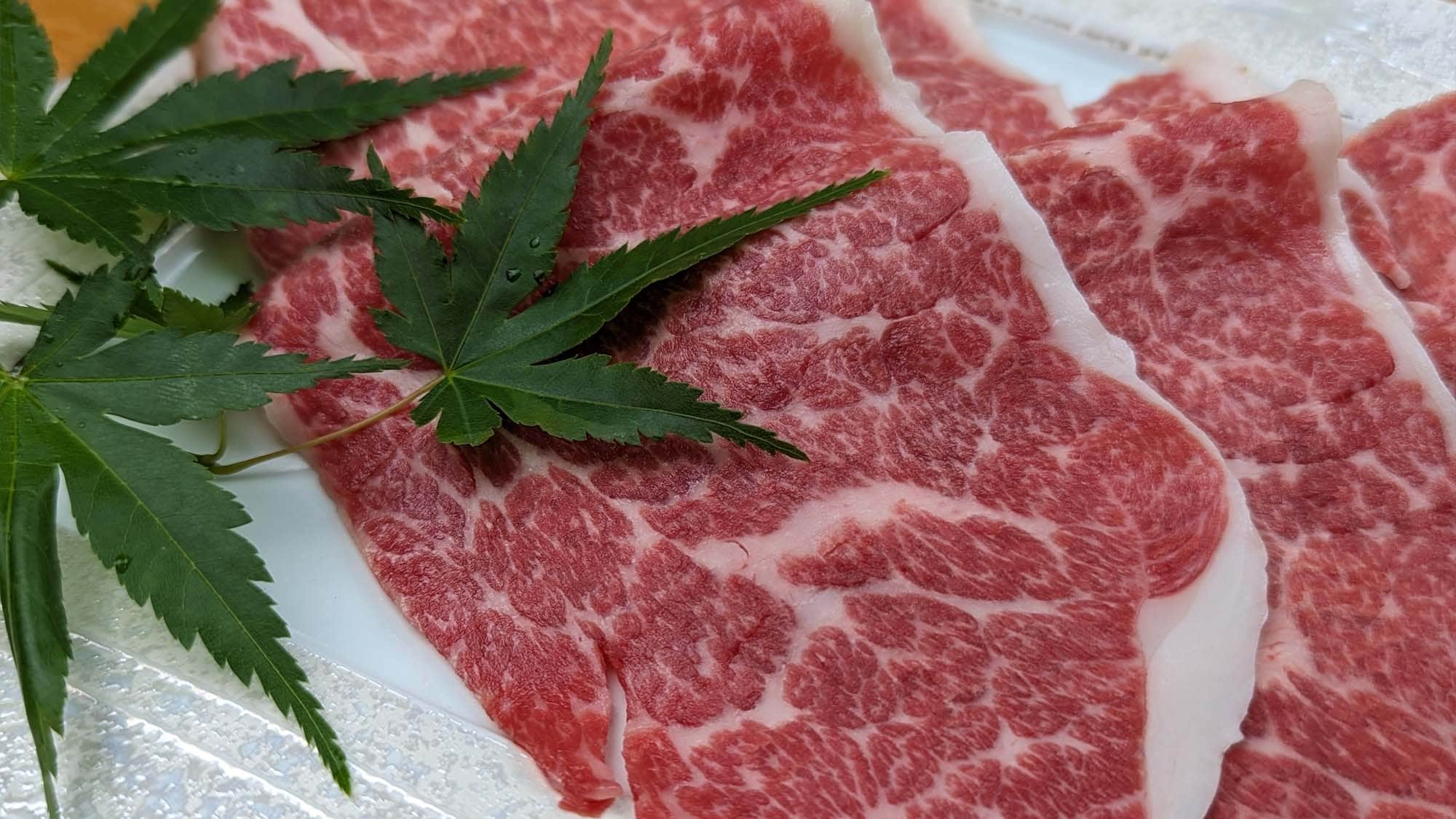 Sukiyaki made with carefully selected beef