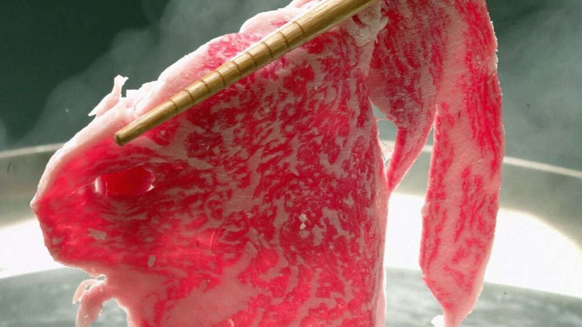 Please enjoy shabu-shabu / marbled beef with shabu-shabu.