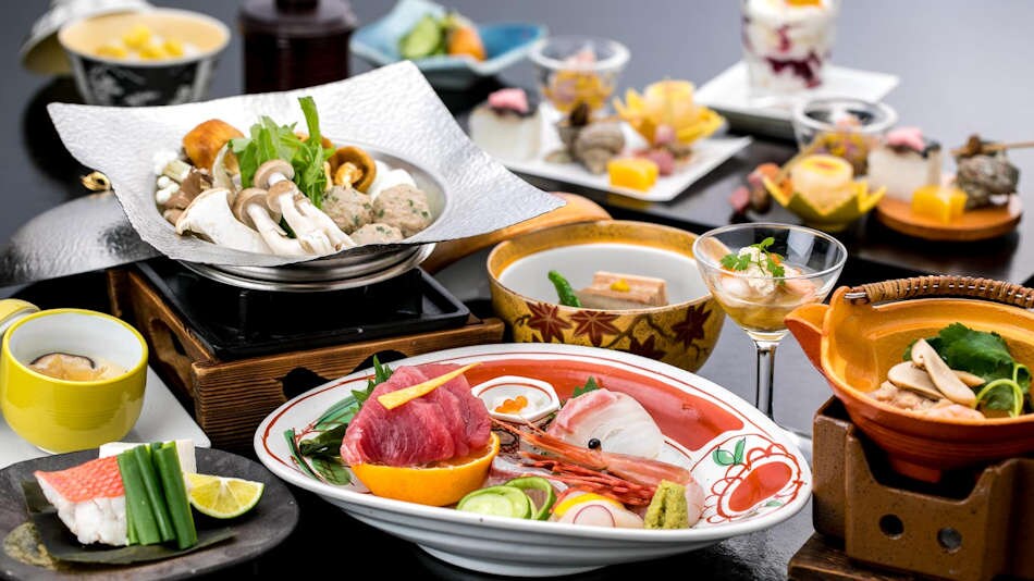 This is an example of the Izu-rich plan menu.