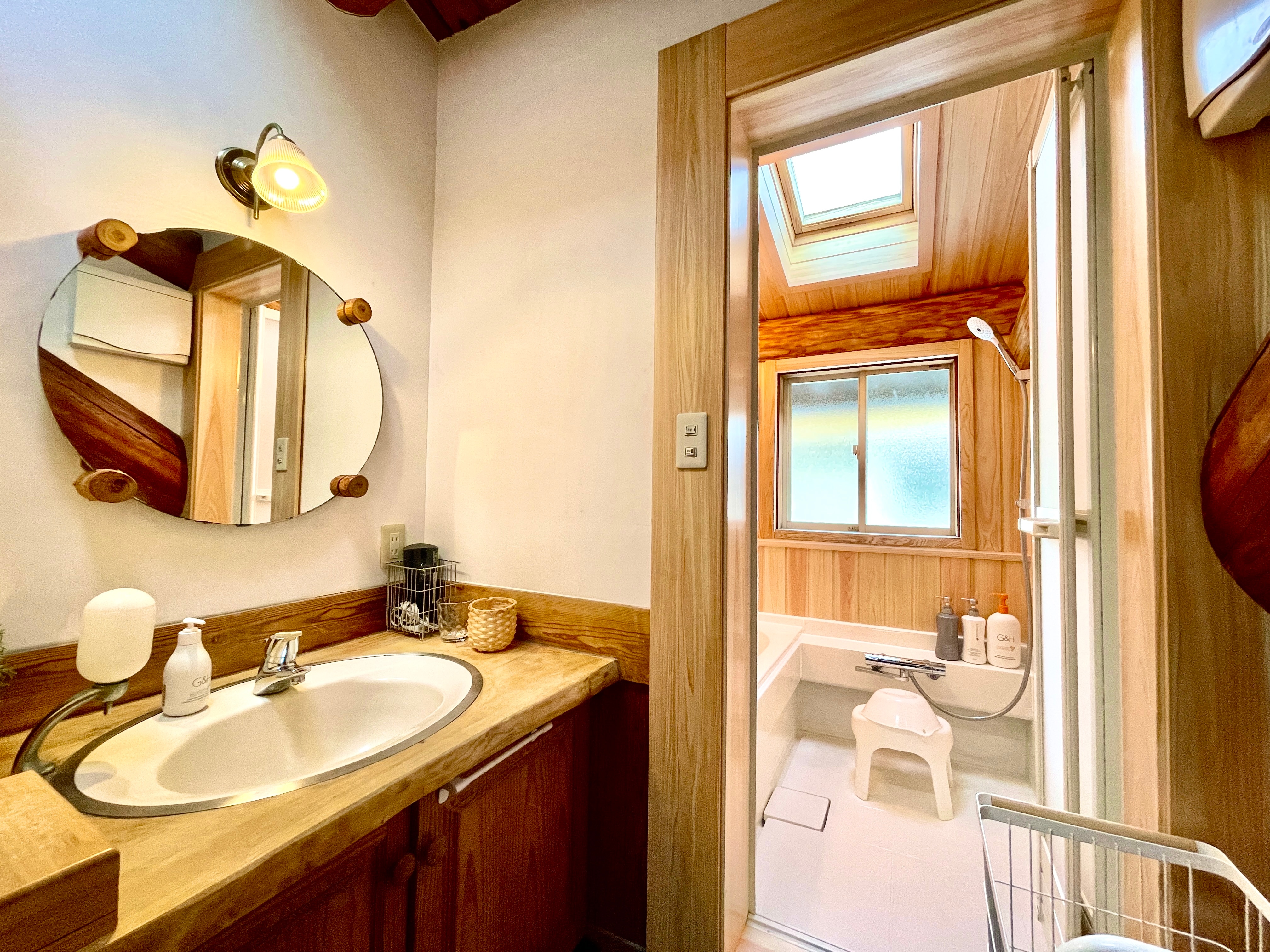 카와 츠 로그 하우스 파우더 룸