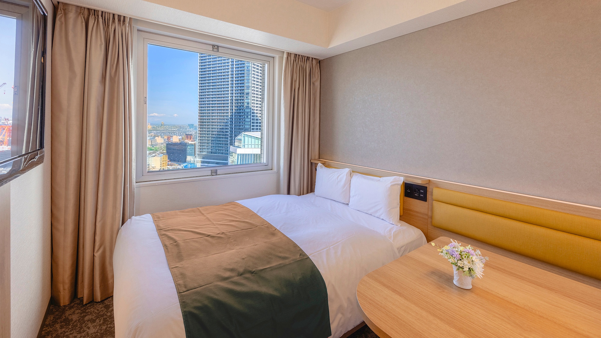 <Pemandangan Malam> [Kamar Ganda] 14 m2, 1 tempat tidur ganda
