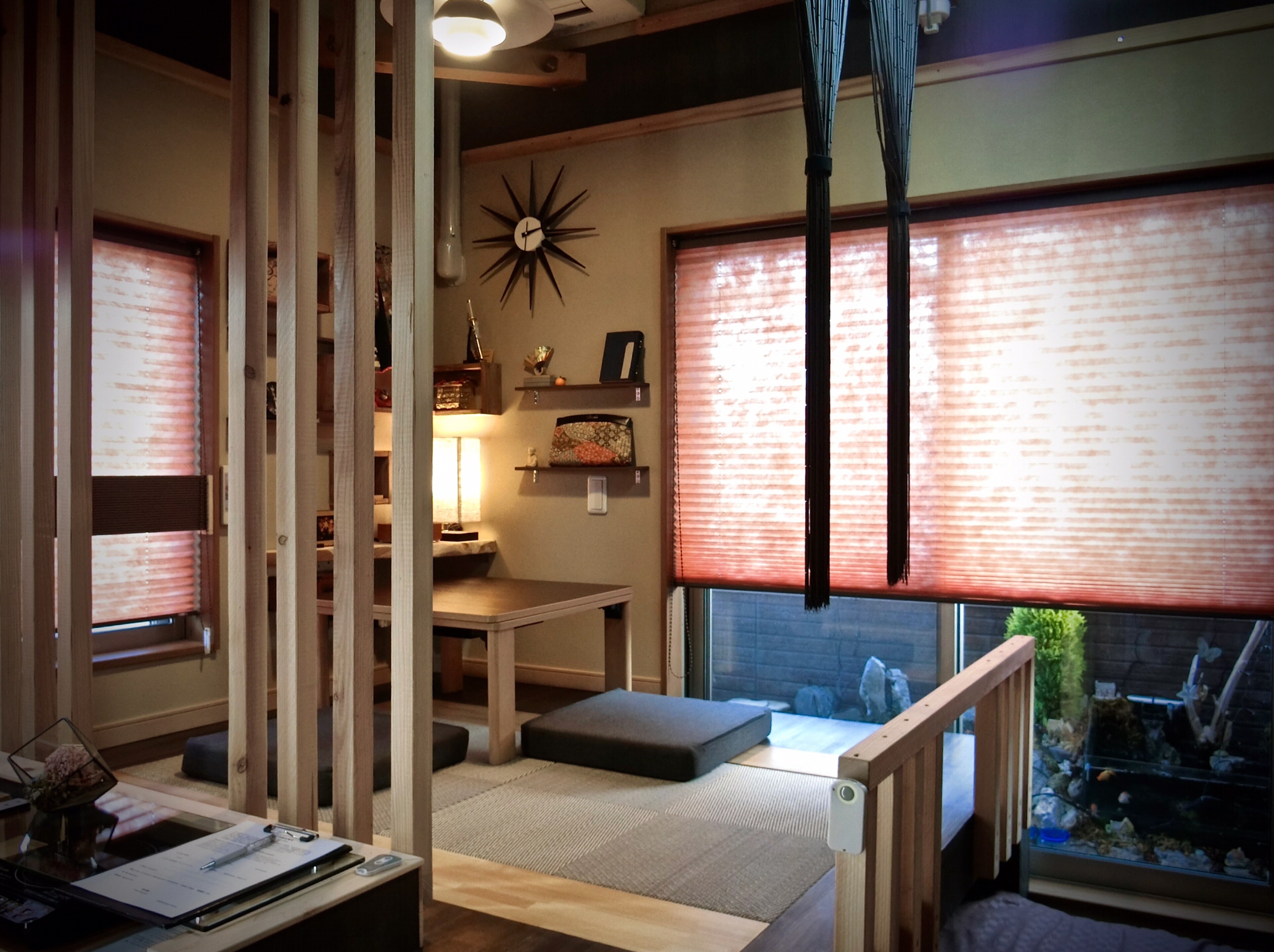 Shikkoku-Ma: Room 203: Tatami room with raised floor: Living room
