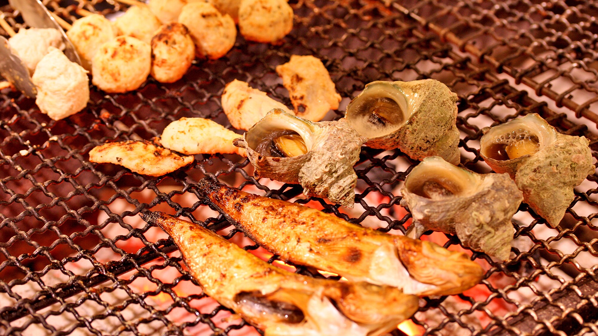Charcoal grilled Akita ingredients