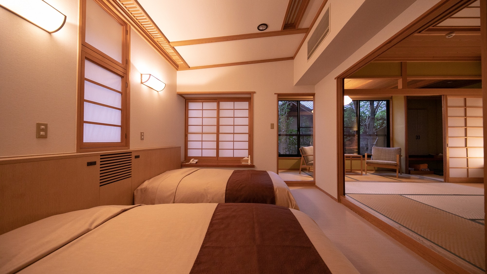 別館（帶半露天浴池）日式房間10張榻榻米+西式房間8張榻榻米