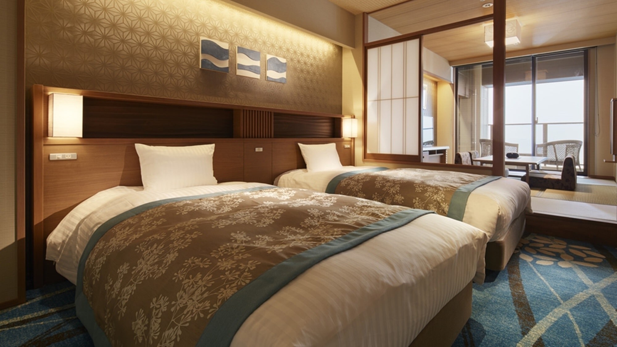 The special room is 62㎡ in size and offers plenty of space to relax.