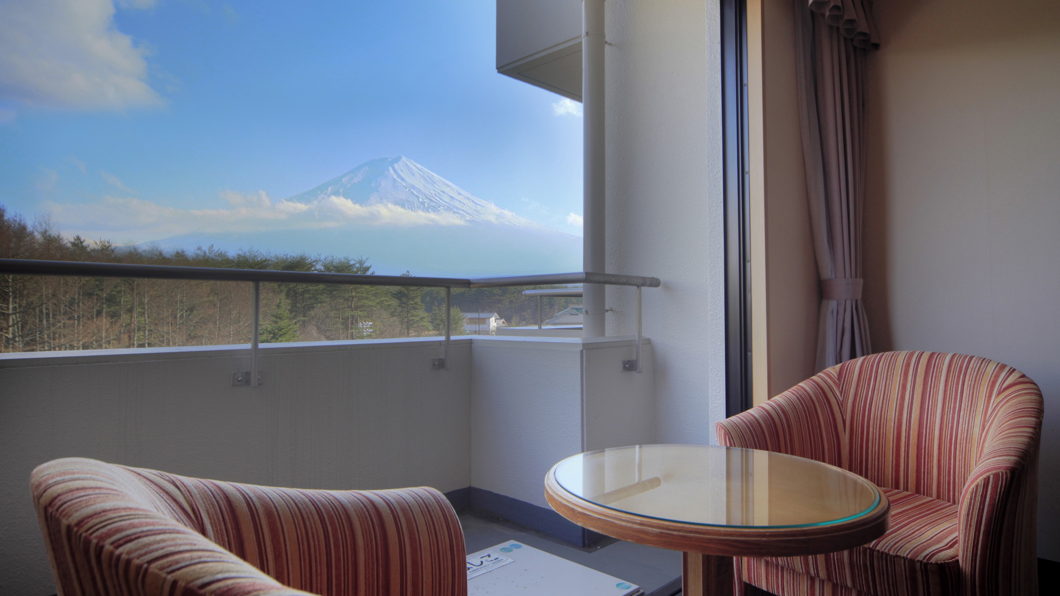 Mount Fuji from the guest room