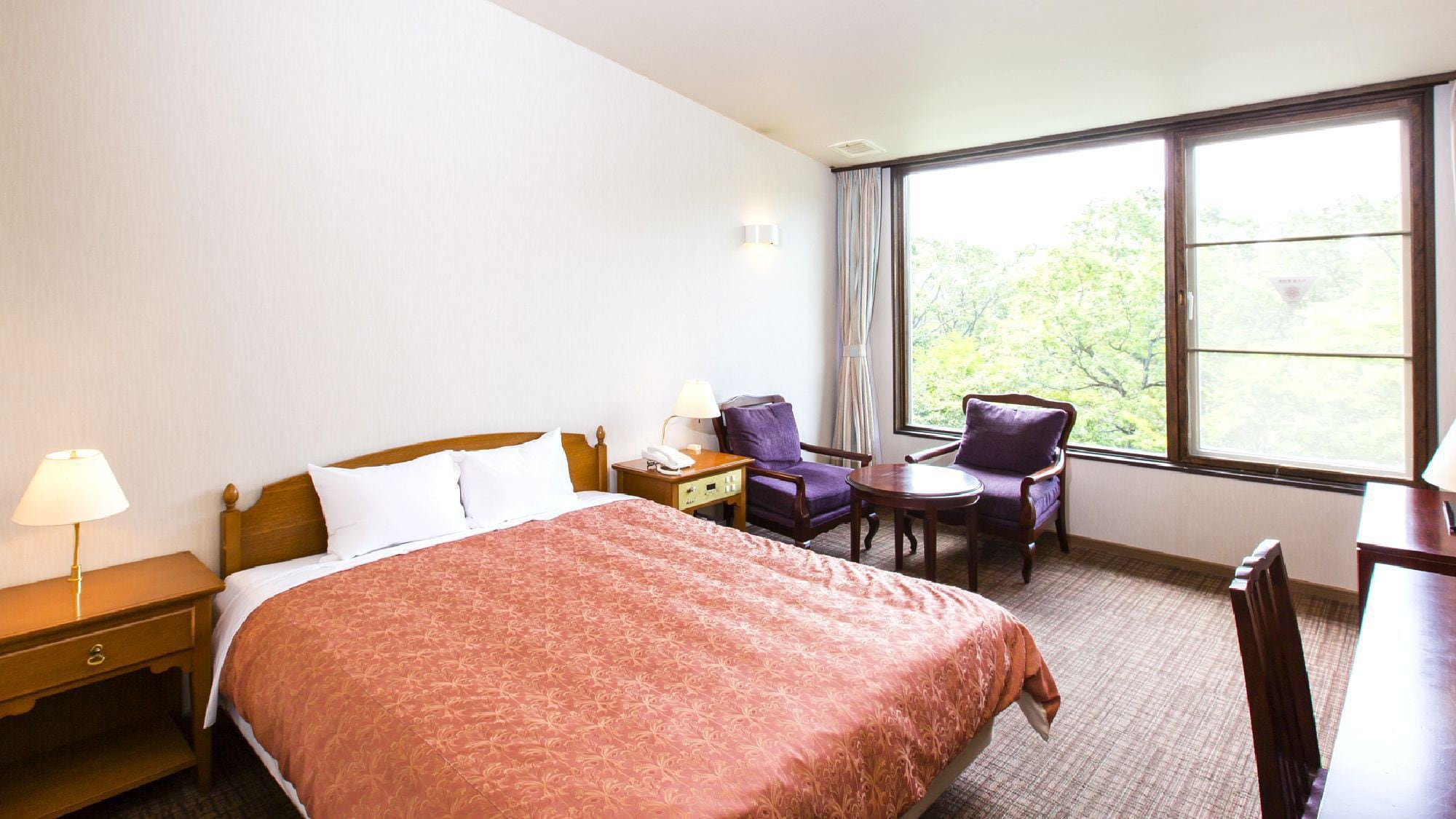 ◇ [Oriental Garden] Double room (example) / Spacious double bed room recommended for couples