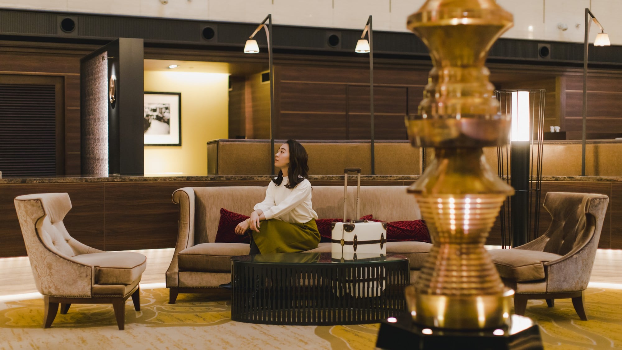 The beginning of the hotel stay