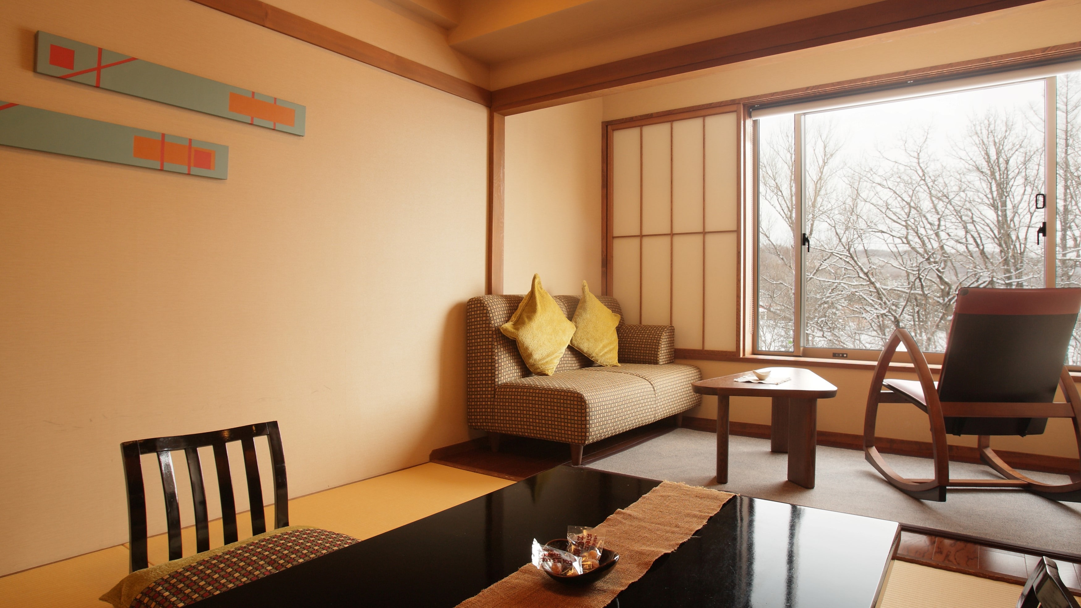 [Mameyotei] Kamar bergaya Jepang modern Jepang, contoh kamar tamu