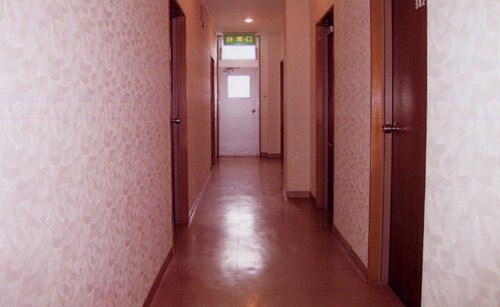 Inside the building