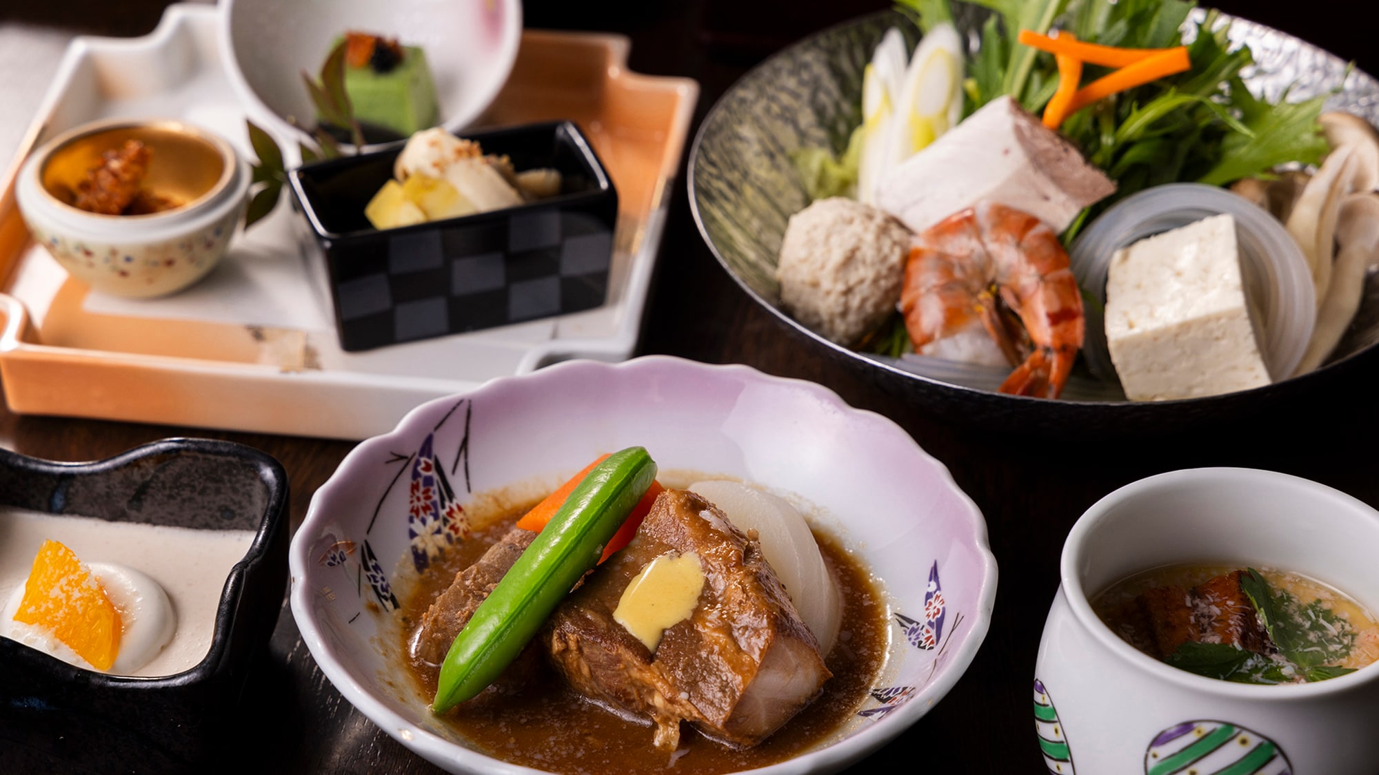 [Easy Kaiseki Course] A casual introduction to black pork