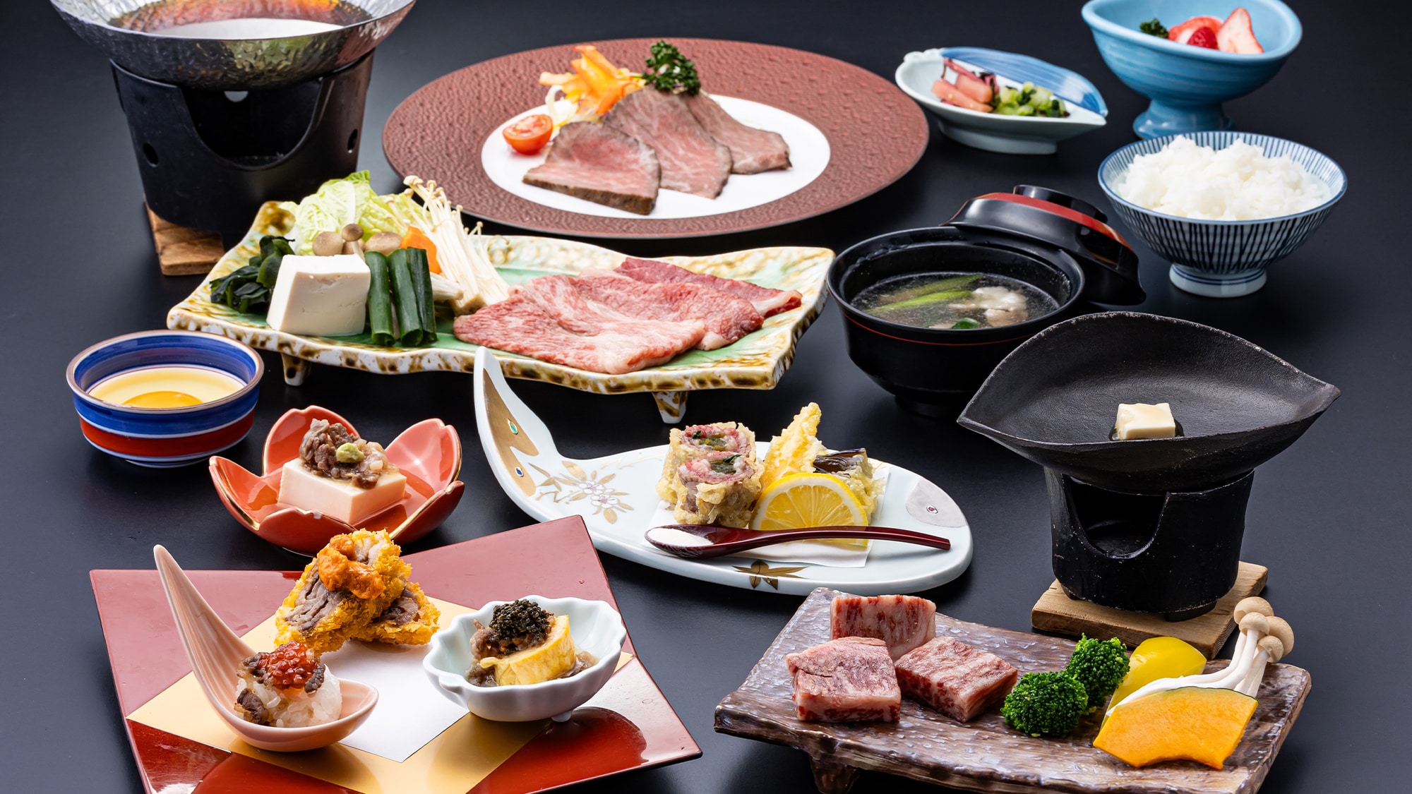 ＜最上級会席＞肉割烹 千屋牛尽くし会席