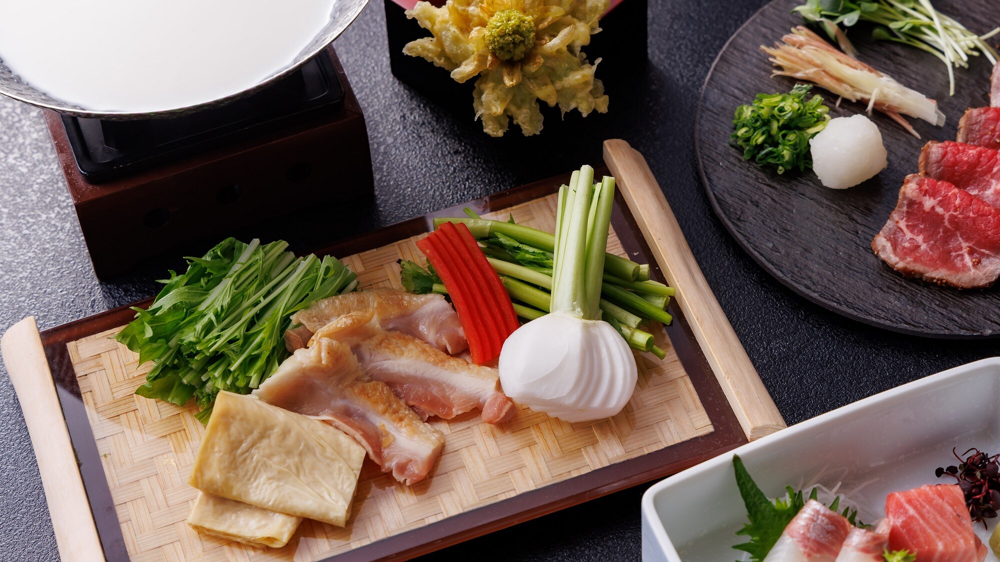 ■「時令懷石料理晚餐」範例