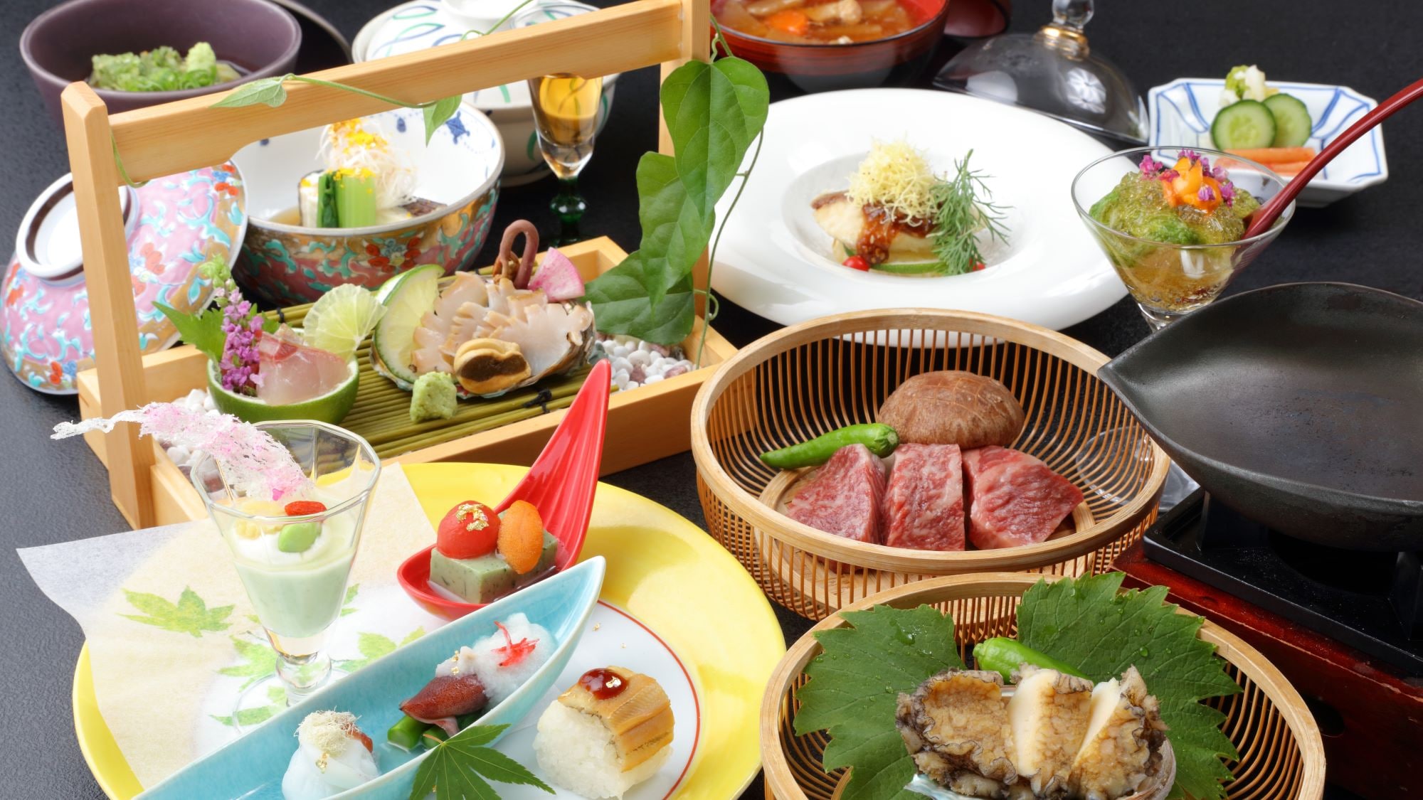 [Paling Populer] ■ Ise Mizusawa Beef & Times;Abalone Teppanyaki ■ Keduanya Seafood! Tingkatkan Kaiseki