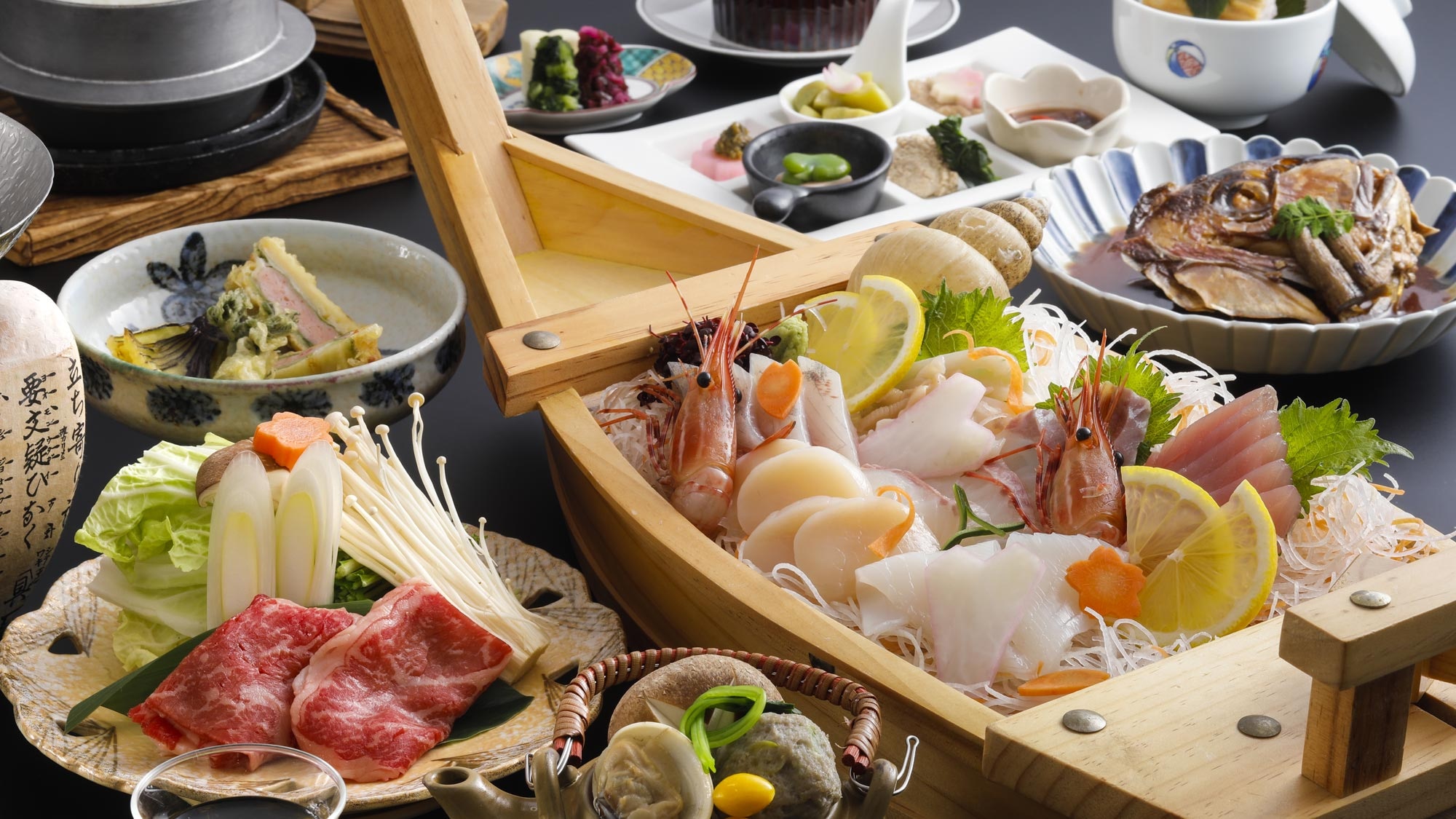 日本海の恵み【豪華】舟盛会席