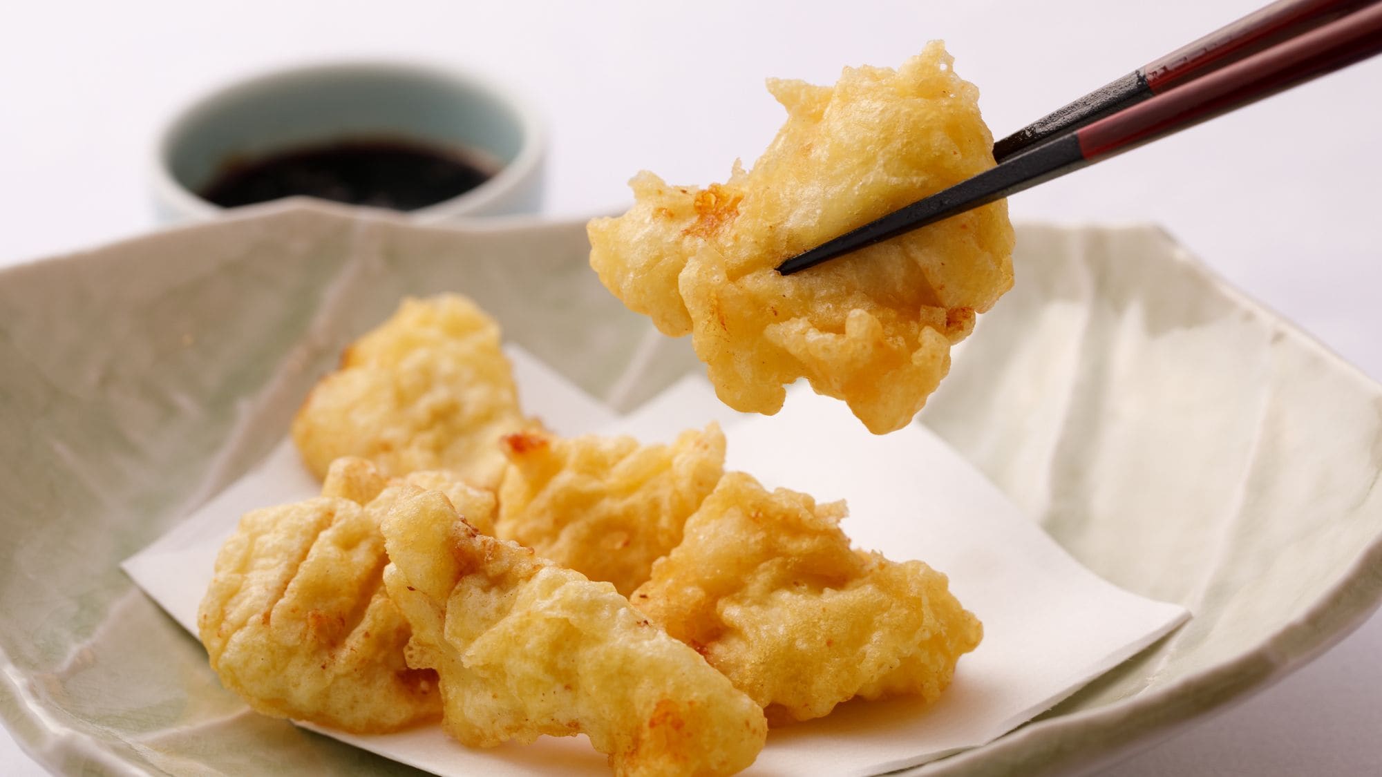◆Breakfast｜Chicken tempura, a dish originating from Beppu