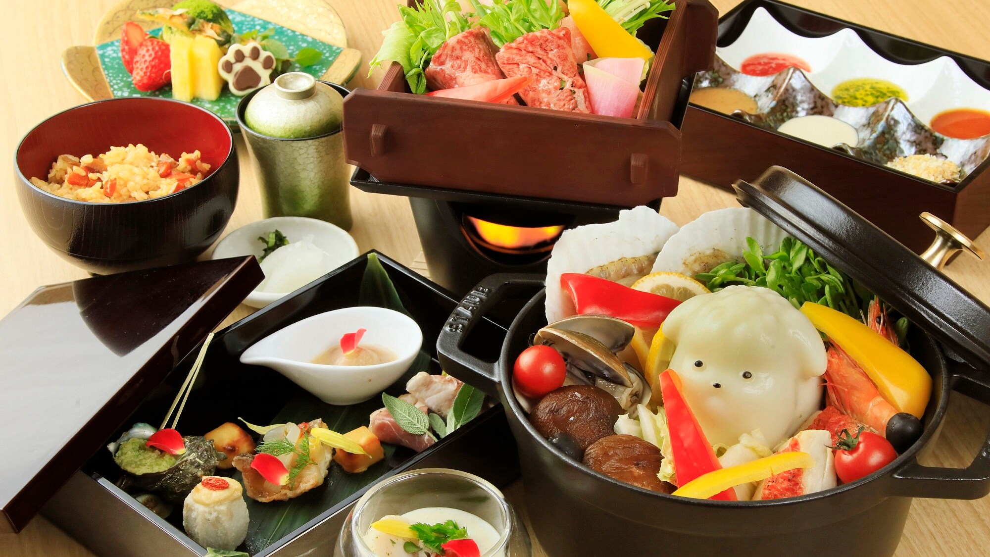 【晚餐】基础火锅怀石料理（示例）