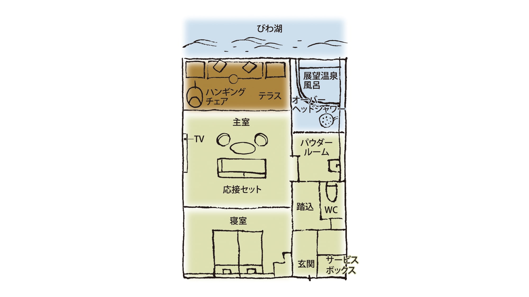 Lake Yu Elegant Suite Plan