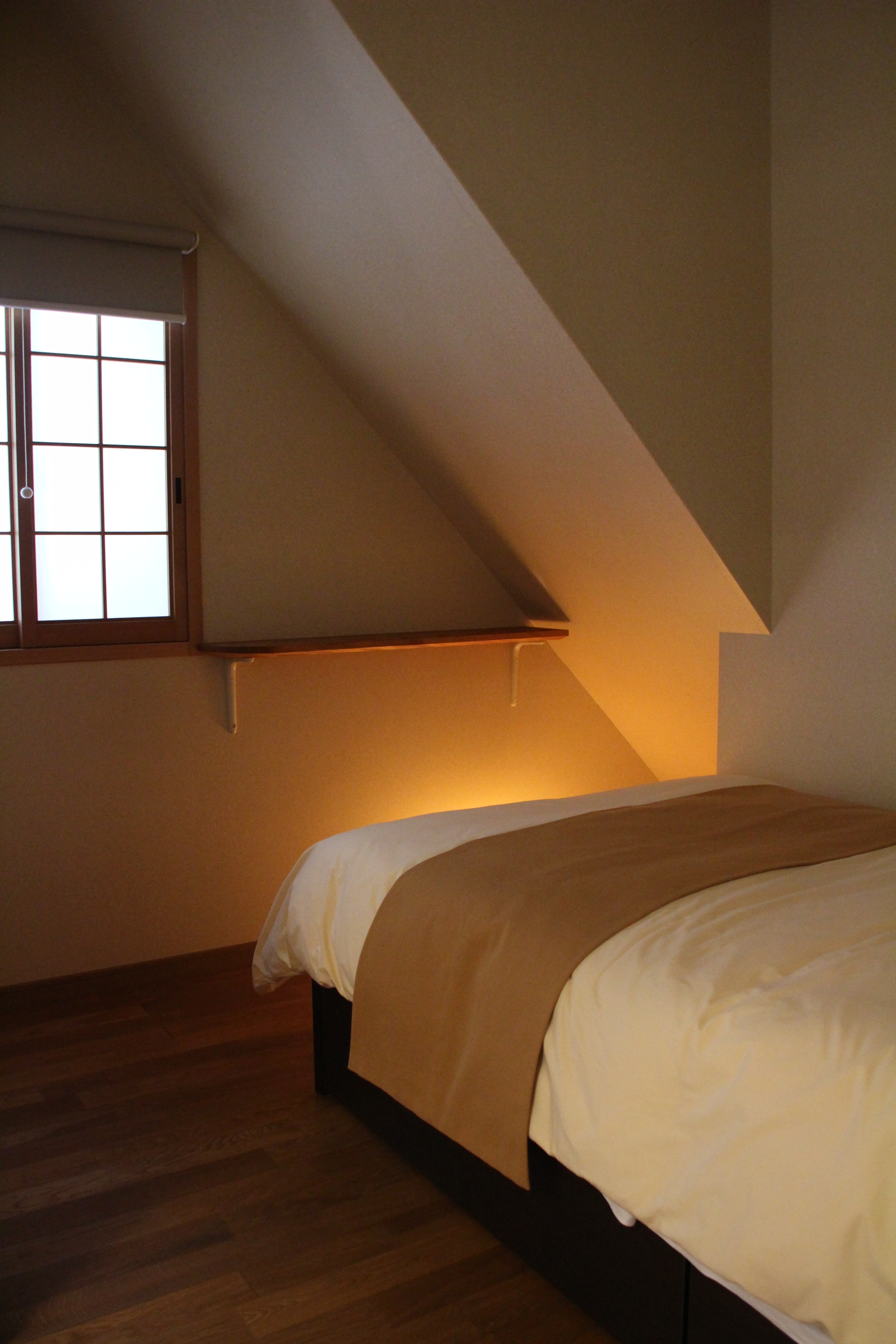 Bedroom on the first floor (feather duvet for summer)