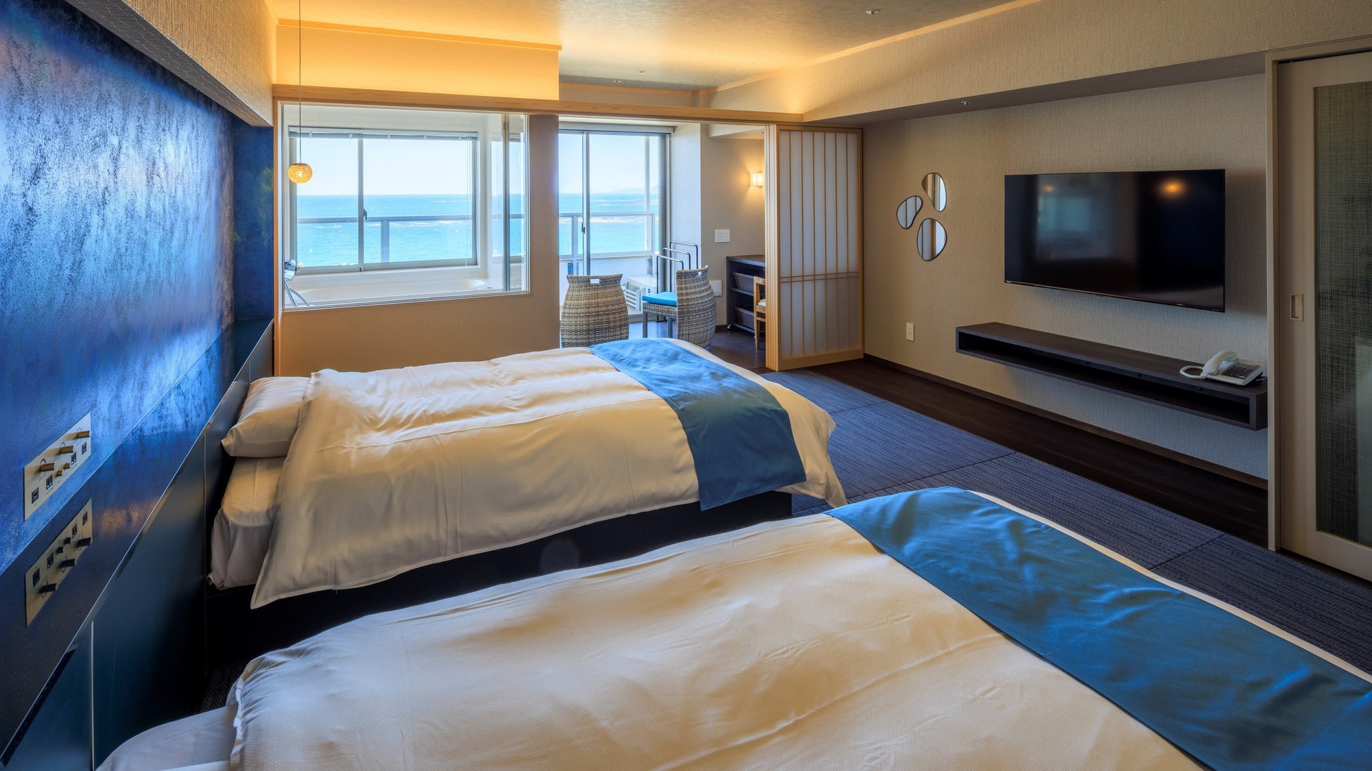 [Naminoaya premium room with sea-side Mirabus]