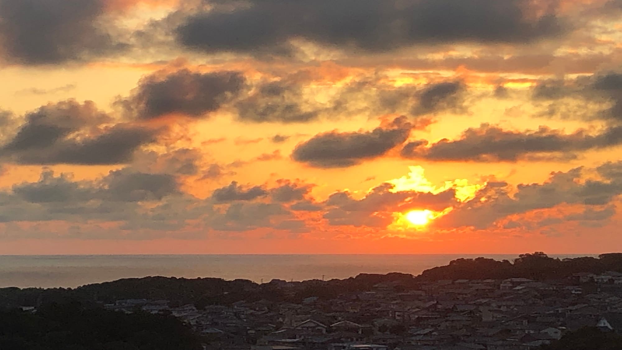 View from the room (sunset)